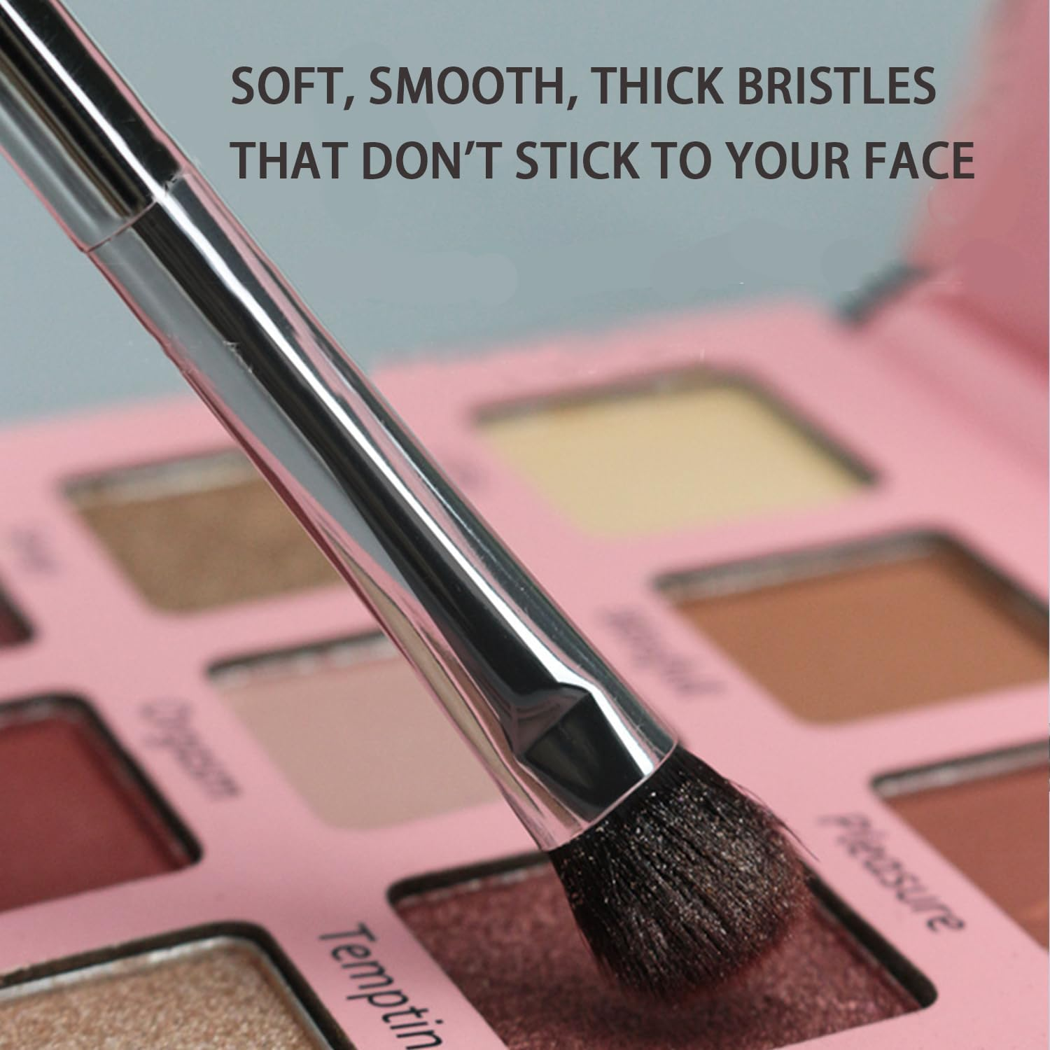 Ksvsonrvi Eyeshadow Brushes, Double-Ended Cosmetic Makeup Brush Tool Good at Flawless Blending, Contouring or Defining image number 2