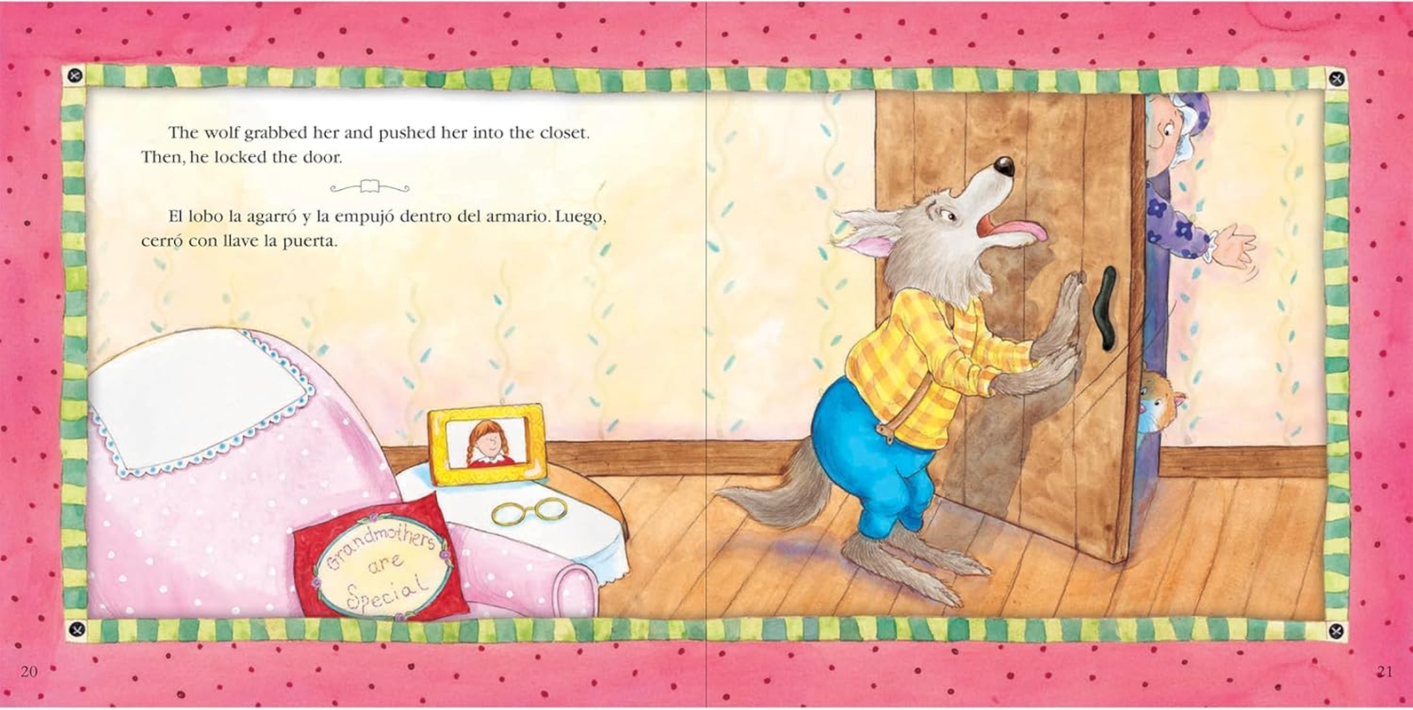 Carson Dellosa Keepsake Stories Classic Children'S Fairy Tales in Spanish and English Book Set, the Three Little Pigs, Little Red Riding Hood, Goldilocks, Jack & the Beanstalk Bilingual Books for Kids image number 5
