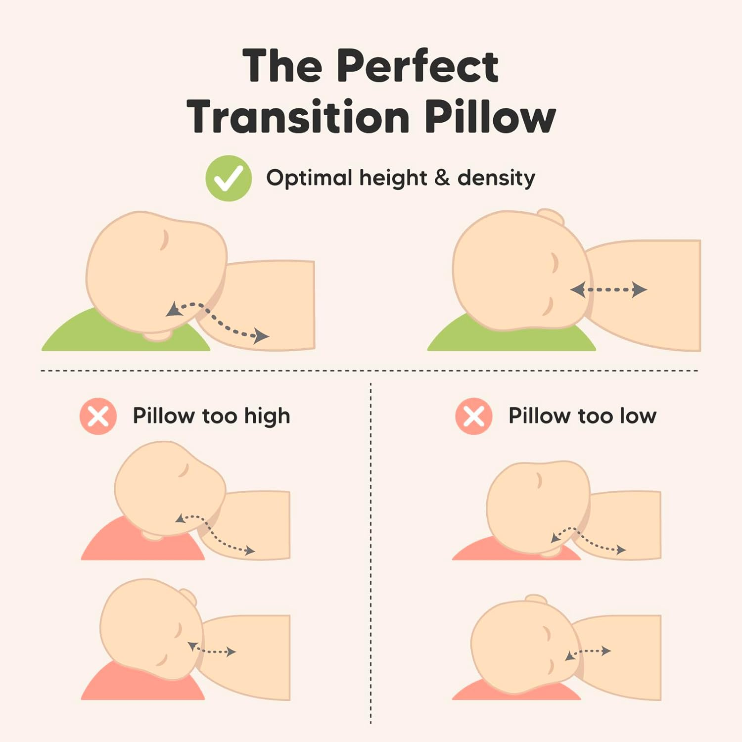 Toddler Pillow with Pillowcase - 33X45 My Little Cuddly Pillow, Bamboo Nursery Toddler Pillows for Sleeping, Kids Pillow, Travel Pillows for Sleeping, Mini Toddler Bed Pillow (Elly) image number 3