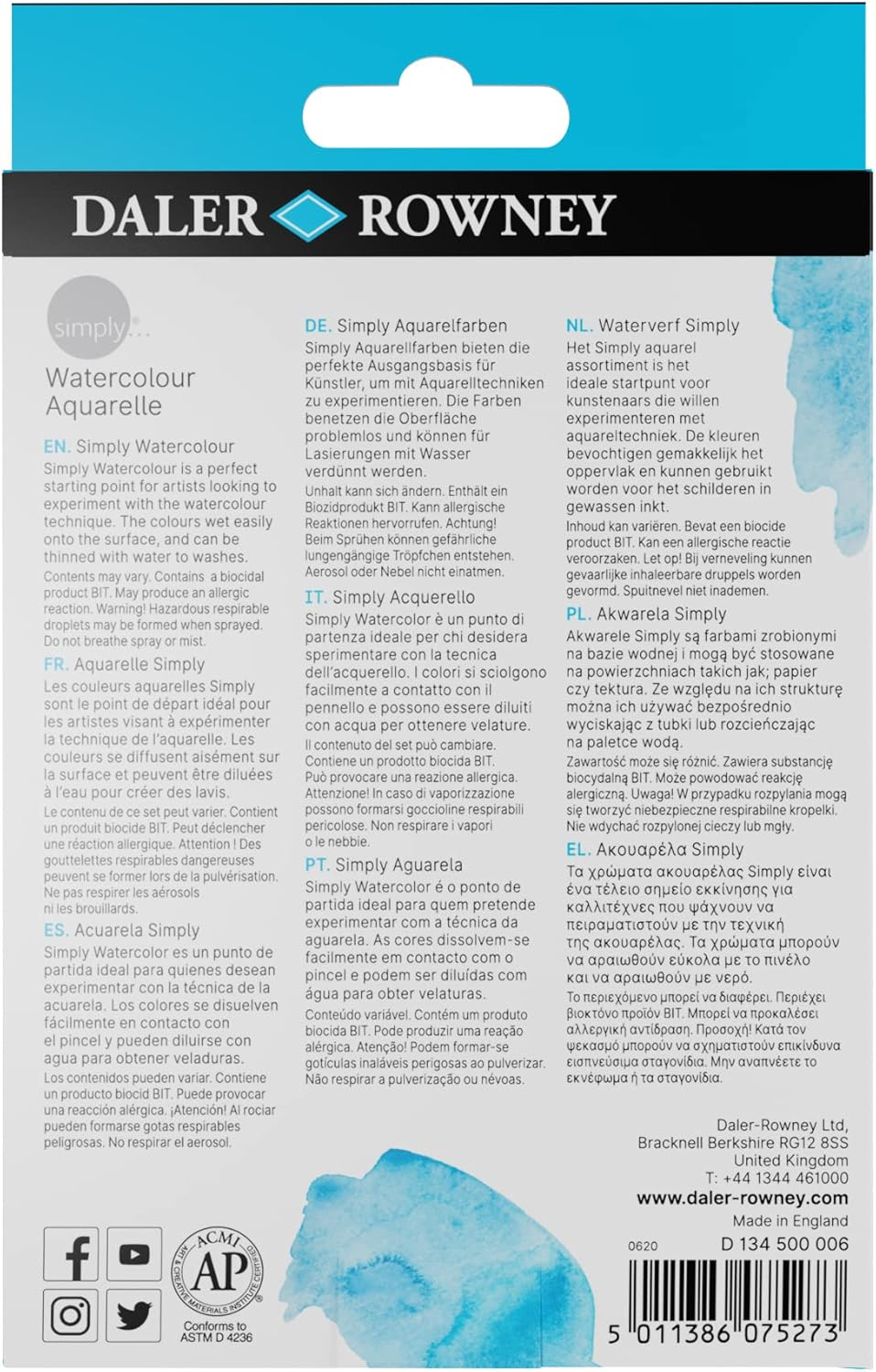 Simply Watercolour 6X12Ml Set image number 2