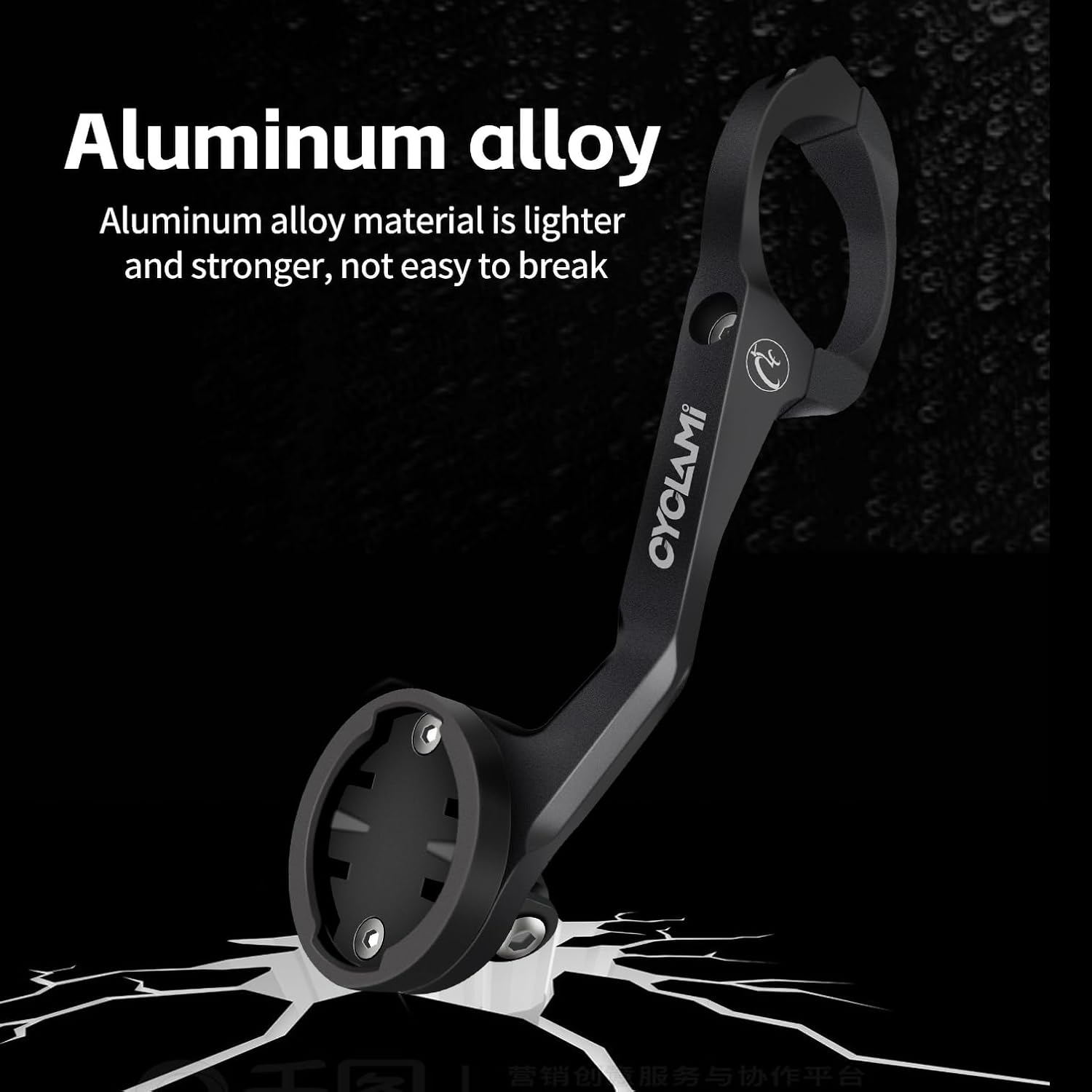 Bike Computer Mount, CYCLAMI Out Front Mount Compatible with Garmin Edge Bicycle GPS Computer Holder, XOSS (S5-Purple-Aluminum) image number 5