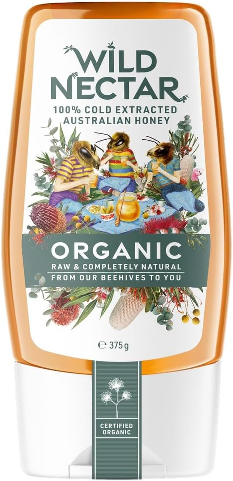Wild Nectar Organic Australian Honey Squeeze 375 G