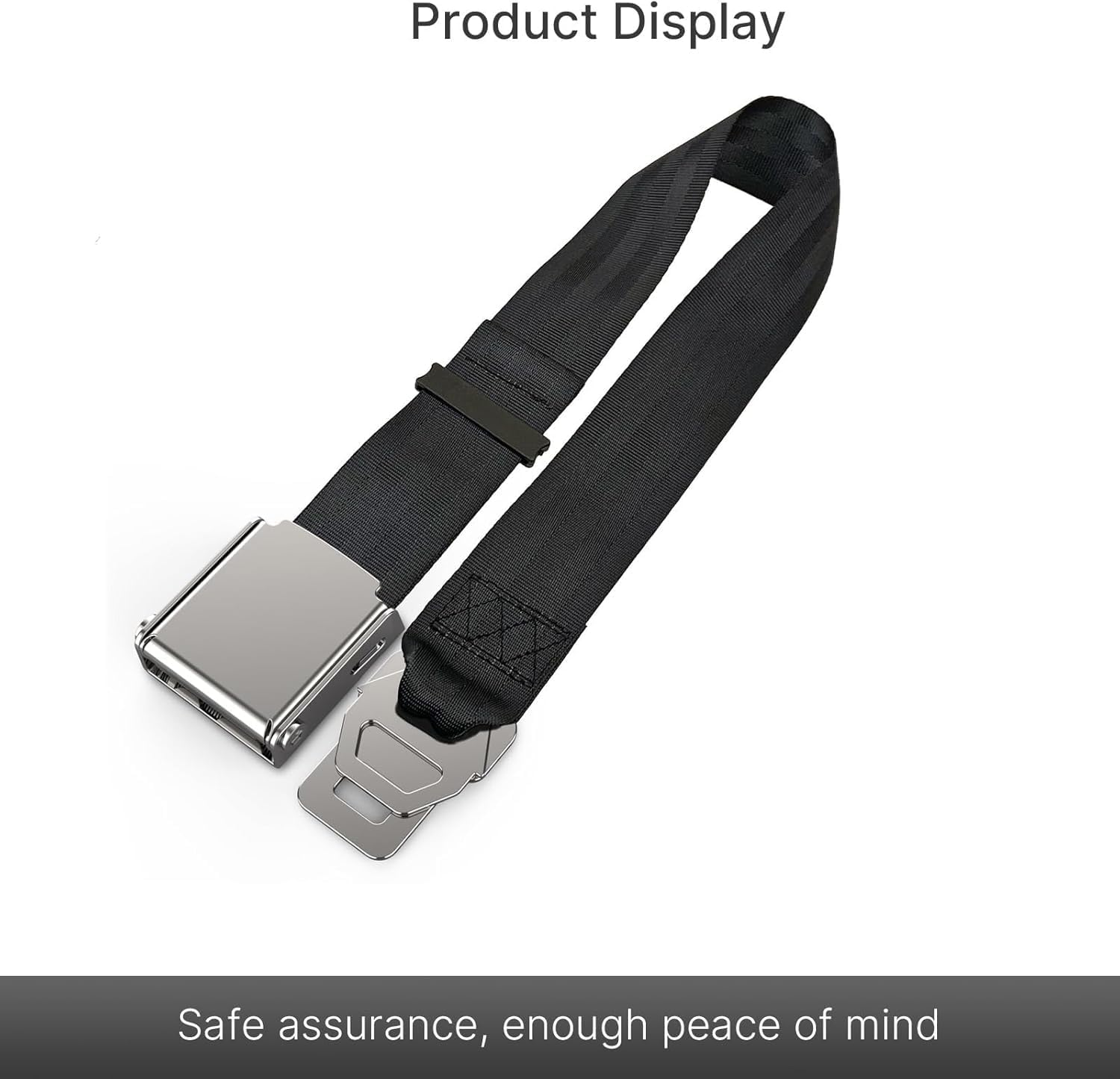 2-In-1 Airplane Seat Belt Extender, 7-31" Adjustable Length, Fits All Airlines Including Southwest Airlines 737-800/737MAX8 image number 3