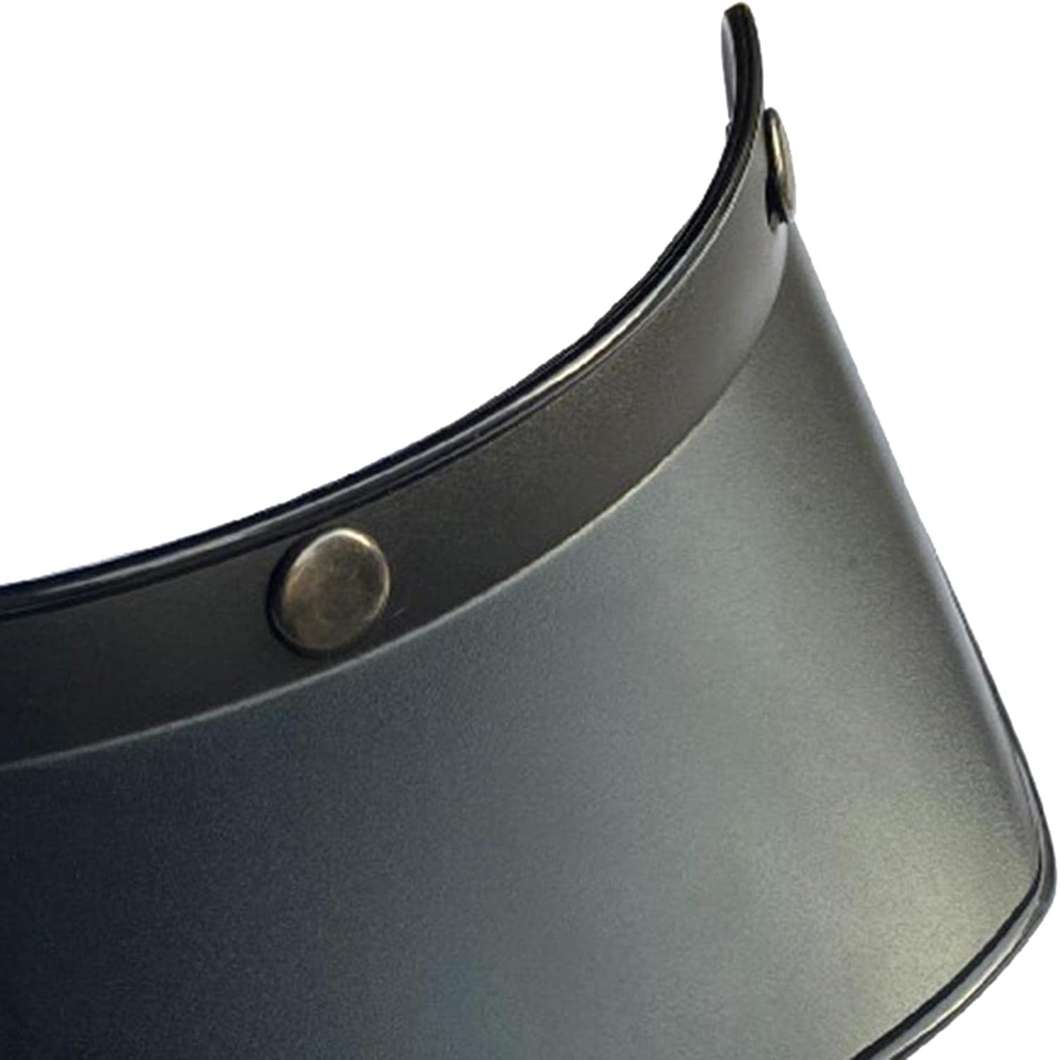 -Snap Motorcycle Helmet Visor Peak UV Open Half or Vintage,23X14.5X5.2Cm Black image number 2