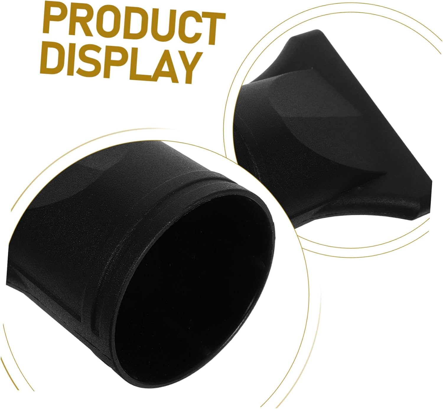 WOFASHPURET 10 Pcs Hair Dryer Nozzle Attachments Heat Resistant Concentrator Tips Black for Even Airflow and Hair Protection Styling image number 5