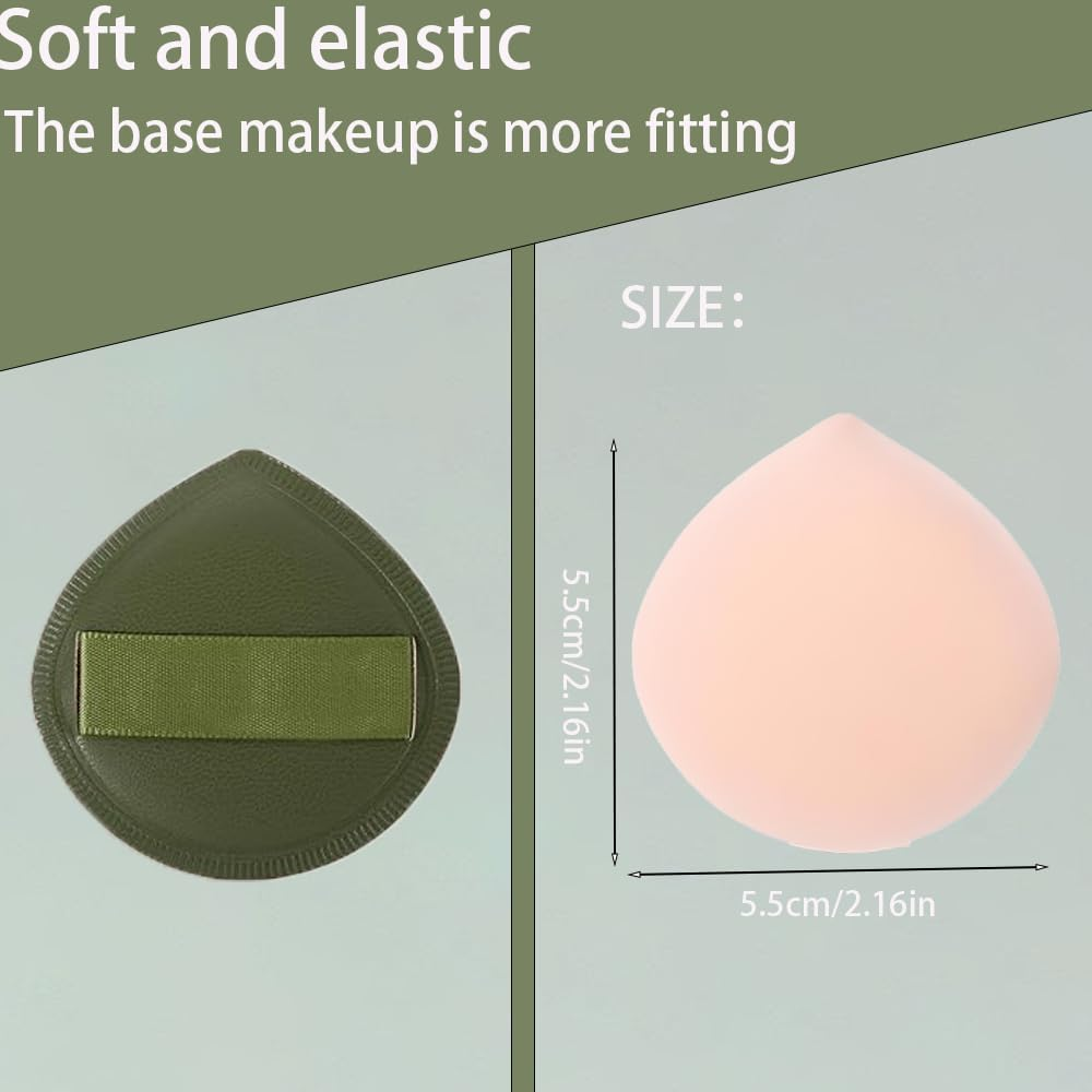 5 Pcs Beauty Blender Makeup Sponges for Foundation Powder Puff,Korean Makeup Sponge, Designed for Contouring,Eye and Corner,Travel Size Beauty Tools