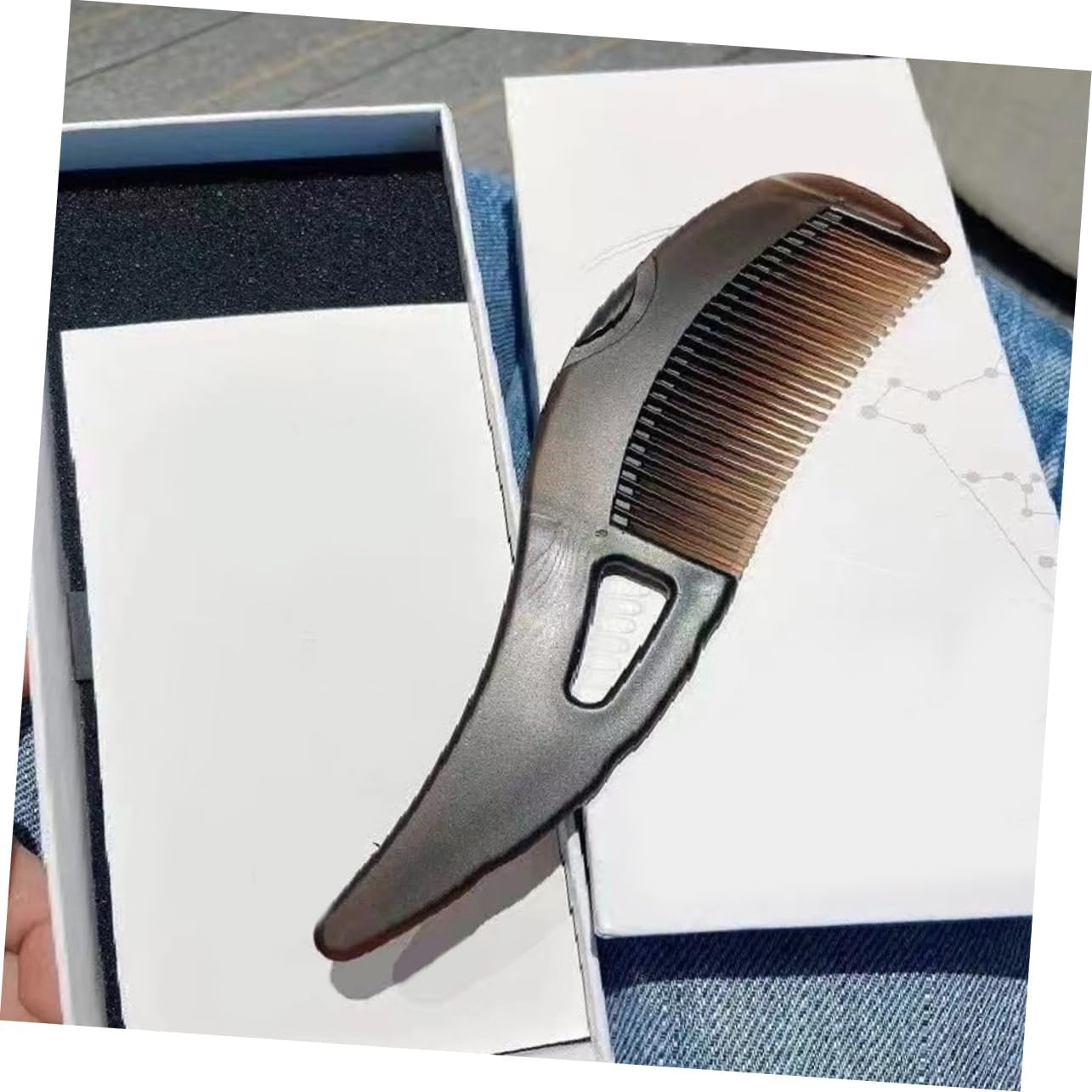 MUSISALY Multi-Function Hair Comb Massage Scalp Dandruff Comb for Women'S Long Hair image number 5