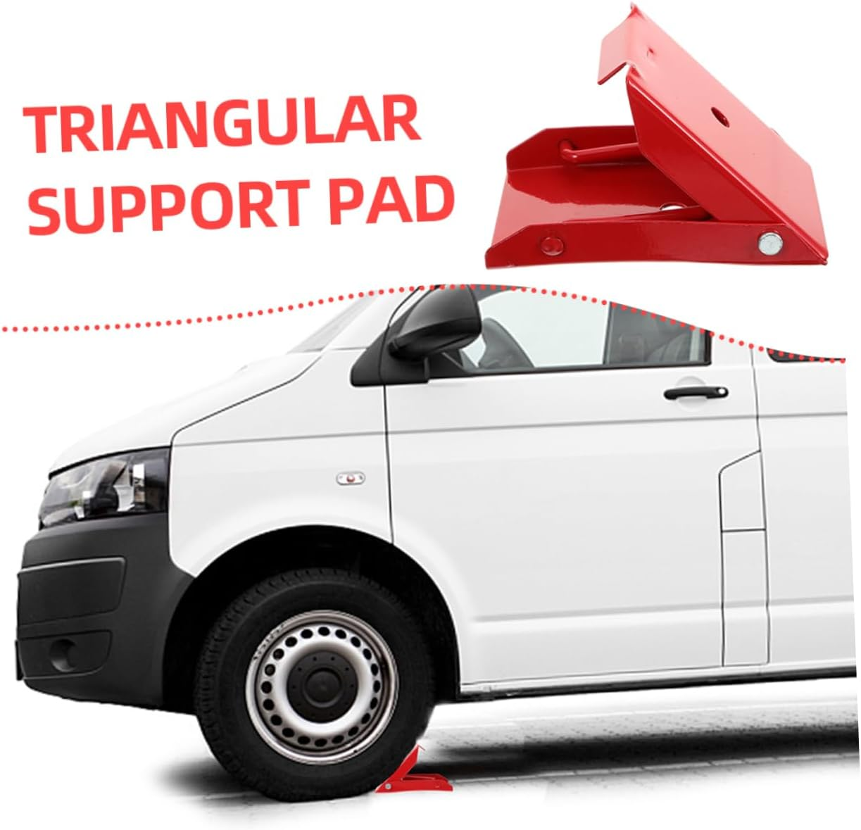 Iplusmile 2Pcs Slip Wheel Chocks Car Wheel Stoppers Heavy Duty Stabilizer Pad for Travel Trailers image number 6