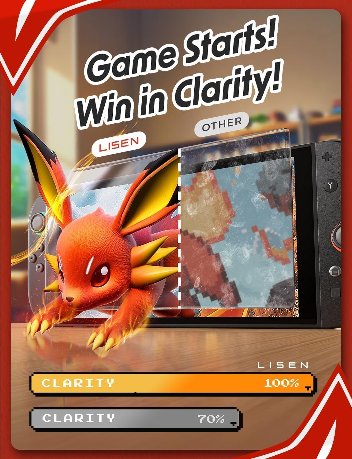 LISEN for Nintendo Switch Screen Protector image number 4