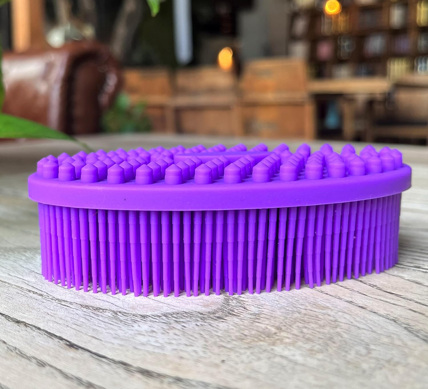 Premium Sensory Brush for Kids or Autism,Soft Silicone Body Scrubber,2 in 1 Sensory Room Occupational Therapy Sensory Brushes,Silicone Loofah,Pets Shower Brush Bath Brush Shampoo Brush - Whale-Blue image number 6