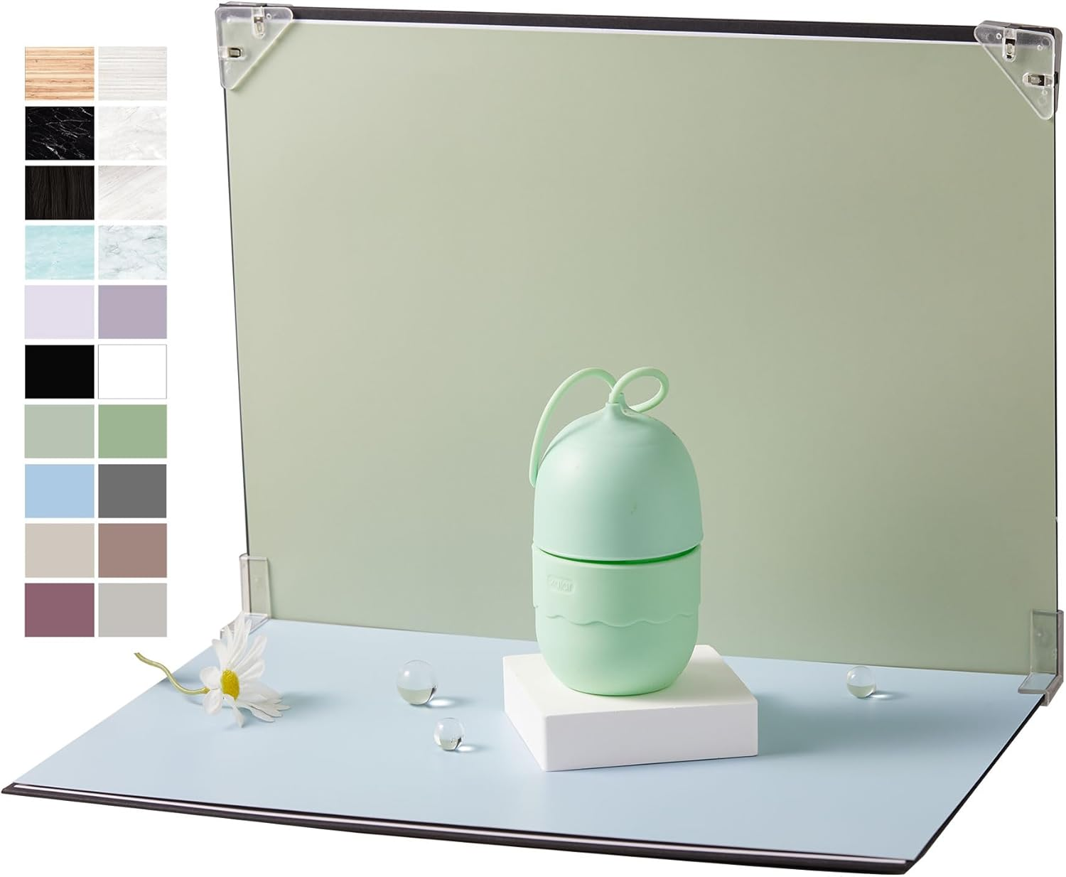 10Pcs 20Patterns Food Background Kit Table Top Product Photography Backdrops - Flat Lay Props Backdrops for Content Creators (Small Size 16X11.5In) (Mixed Colors Kit B) image number 3