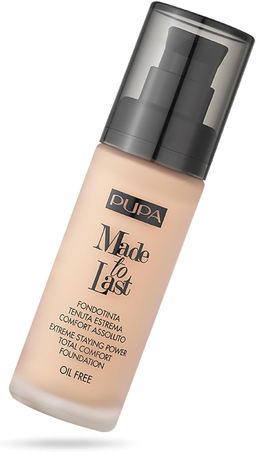 Pupa Milano Made to Last Extreme Staying Power Foundation SPF 10-040 Medium Beige for Women 1.01 Oz Foundation