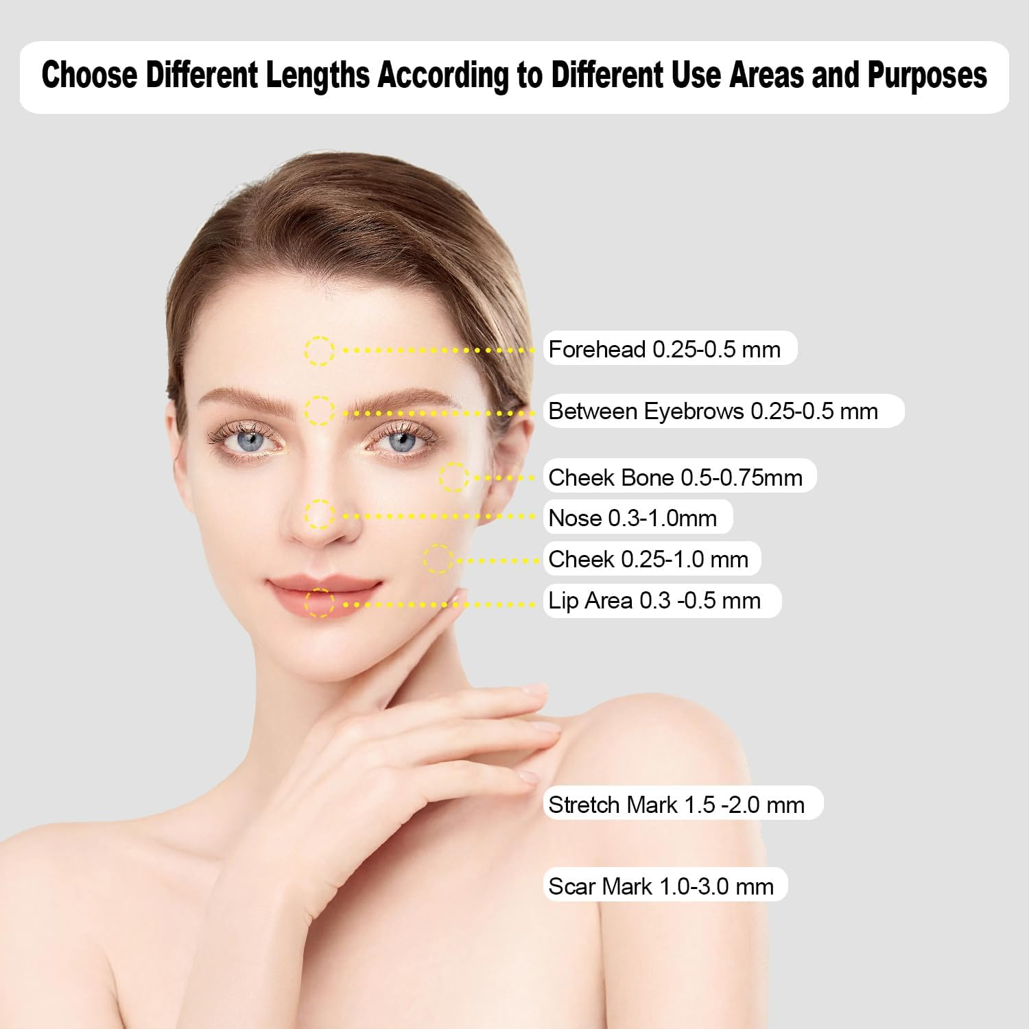 Simofuze Derma Stamp, Professional Derma Roller, 0-3Mm Adjustable Microneedling, 140 Needles Dermastamp, for Hair and Beard Growth, Improve Skin Condition, for Women and Men image number 4