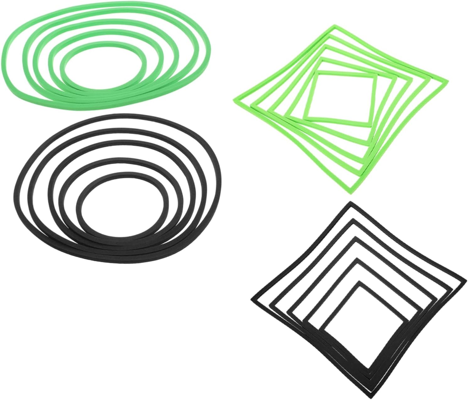 ROMISBABA 20Pcs Aquarium Floating Plant Rings with Square and round Shapes Fish Feeding Barrier for Betta and Aquatic Pets Enhances Photosynthesis and Water Quality Easy to Install Fish Tank image number 6