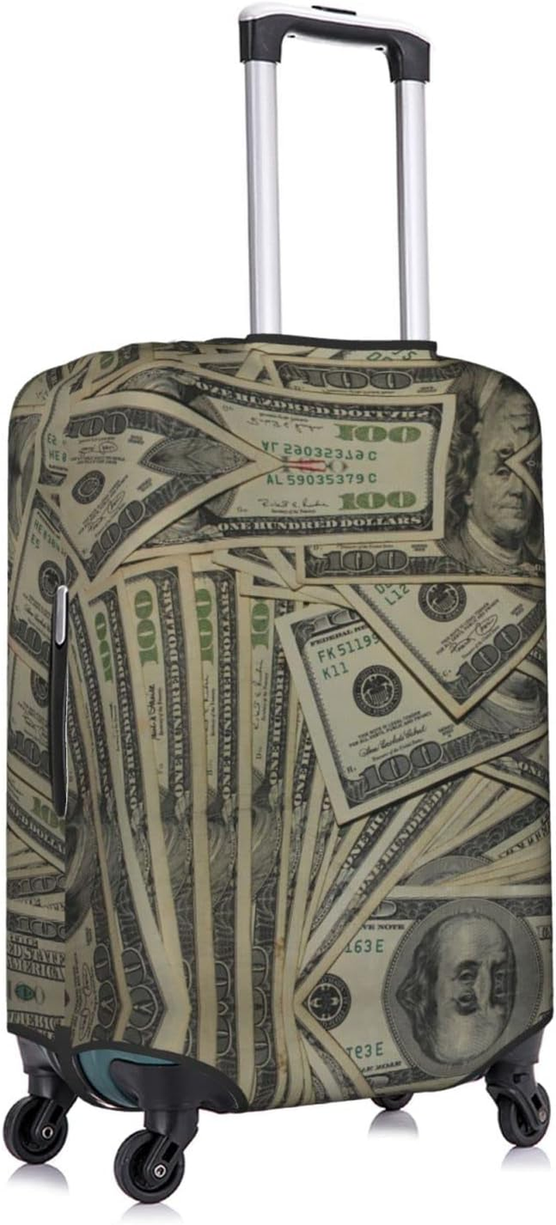 Us Dollar Money Luggage Cover Washable Suitcase Protector Anti-Scratch Suitcase Cover Fits 18-32 Inch Luggage image number 3