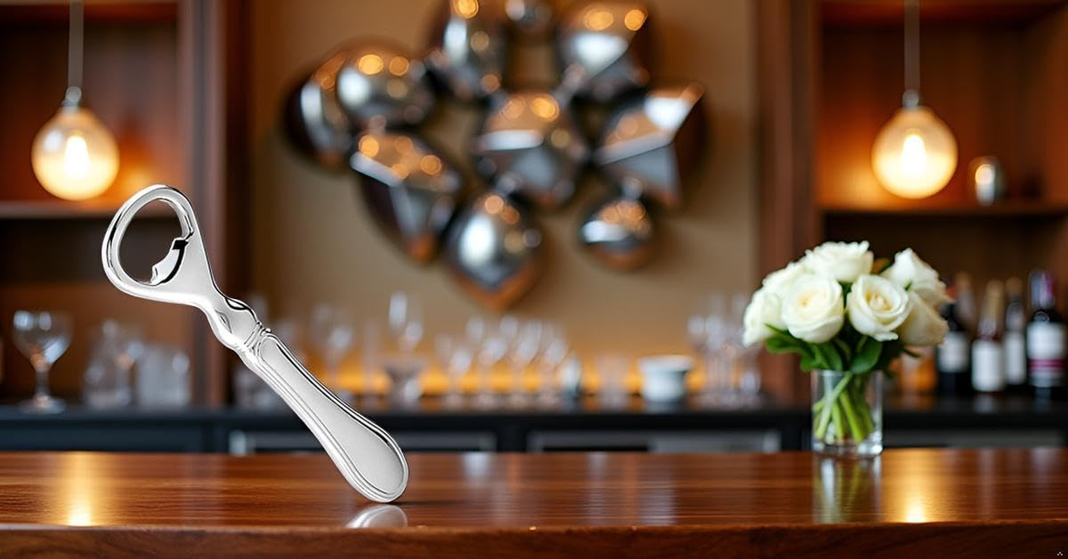 SILBERKANNE Bottle Opener Bottle Opener L 12 Cm Premium Silver Plated Elegant Silver-Plated in Top Workmanship image number 3