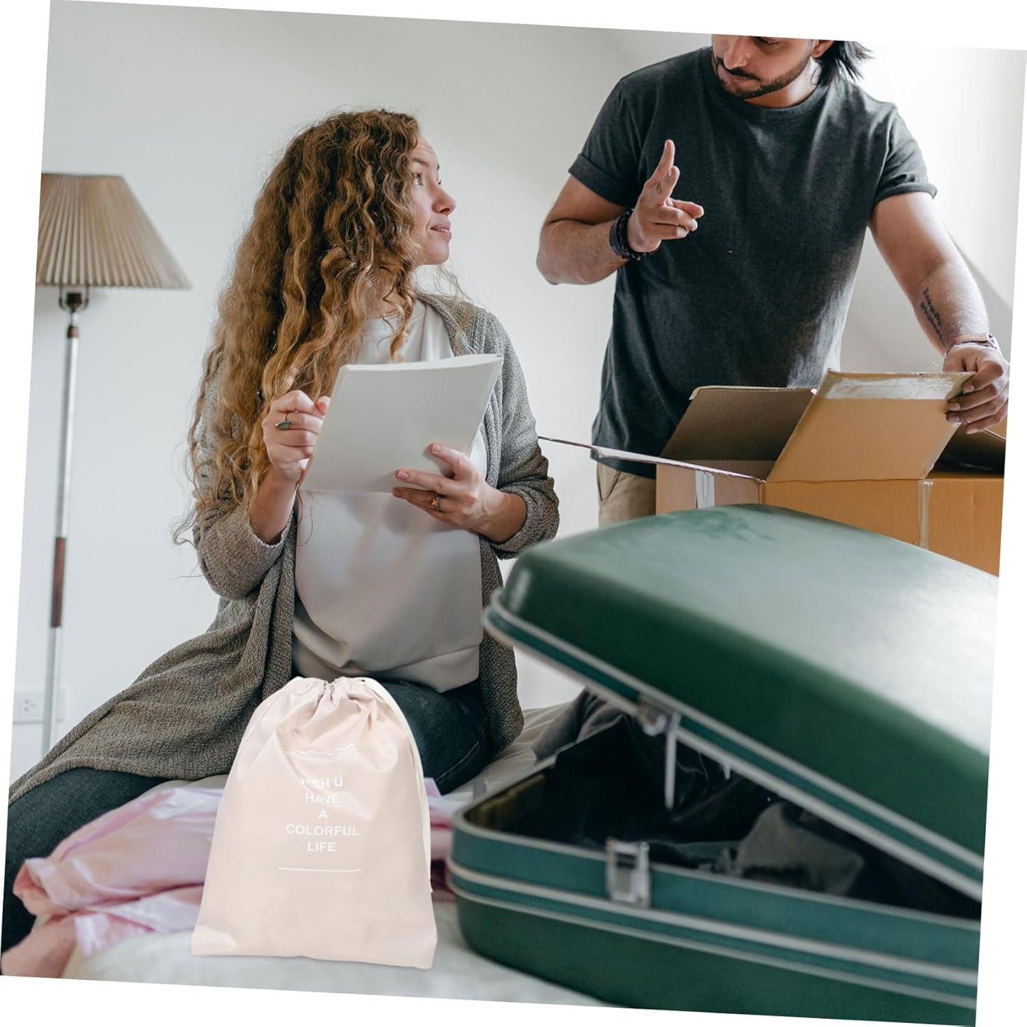 ROMISBABA 7Pcs Travel Essentials Packing Organizer Suitcase Packing Bags Luggage Divider Pouches Compression Storage Bag Travel Organizer for Clothes image number 2