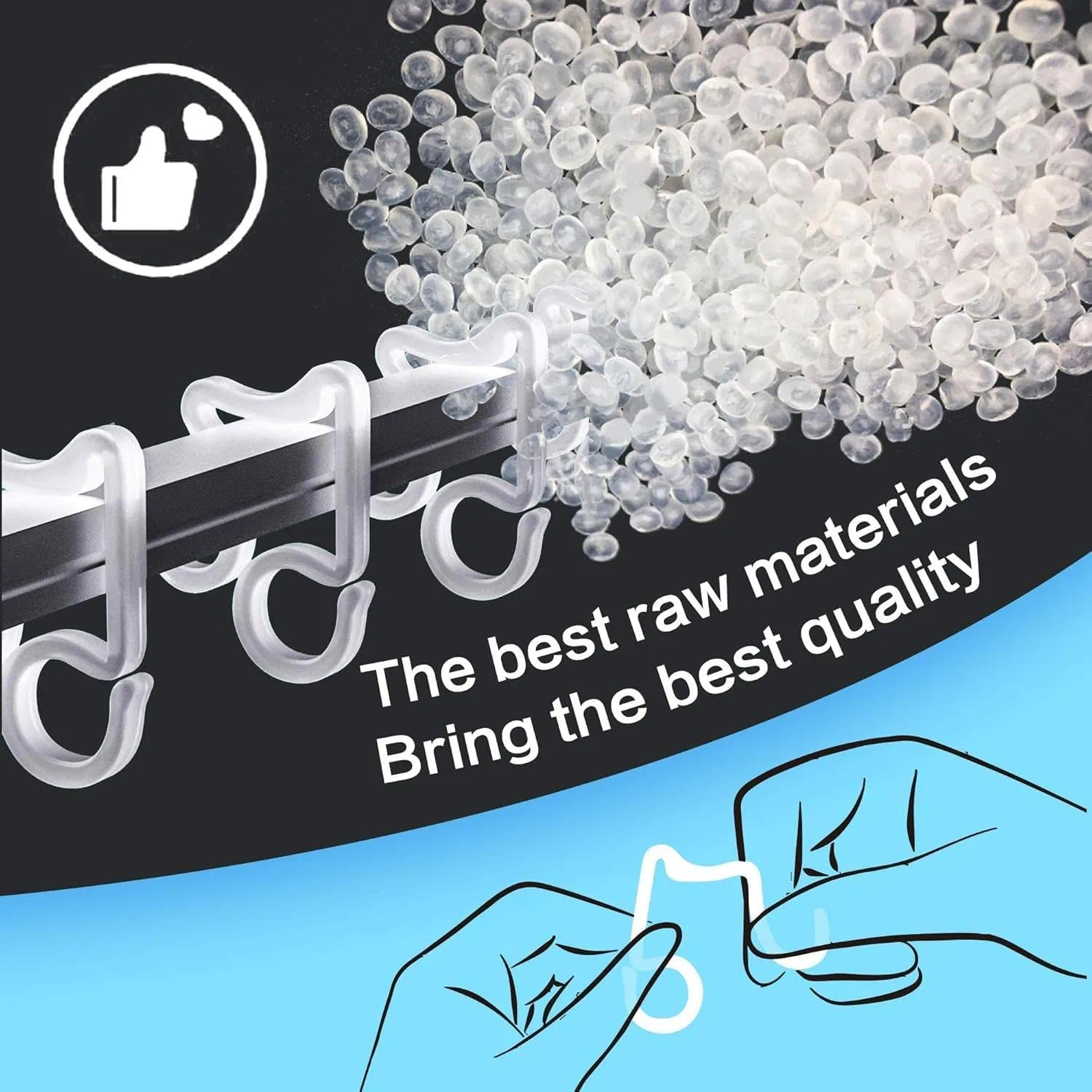 Holiday Light Clips Outdoor Light Clip Gutter Hook for Light, Christmas Light Clip Gutter Clip for Outdoor Light, Compatible with Icicle, Fairy, LED, Rope Lights &ndash; 100 Pieces, Plastic &ndash; Unron image number 6