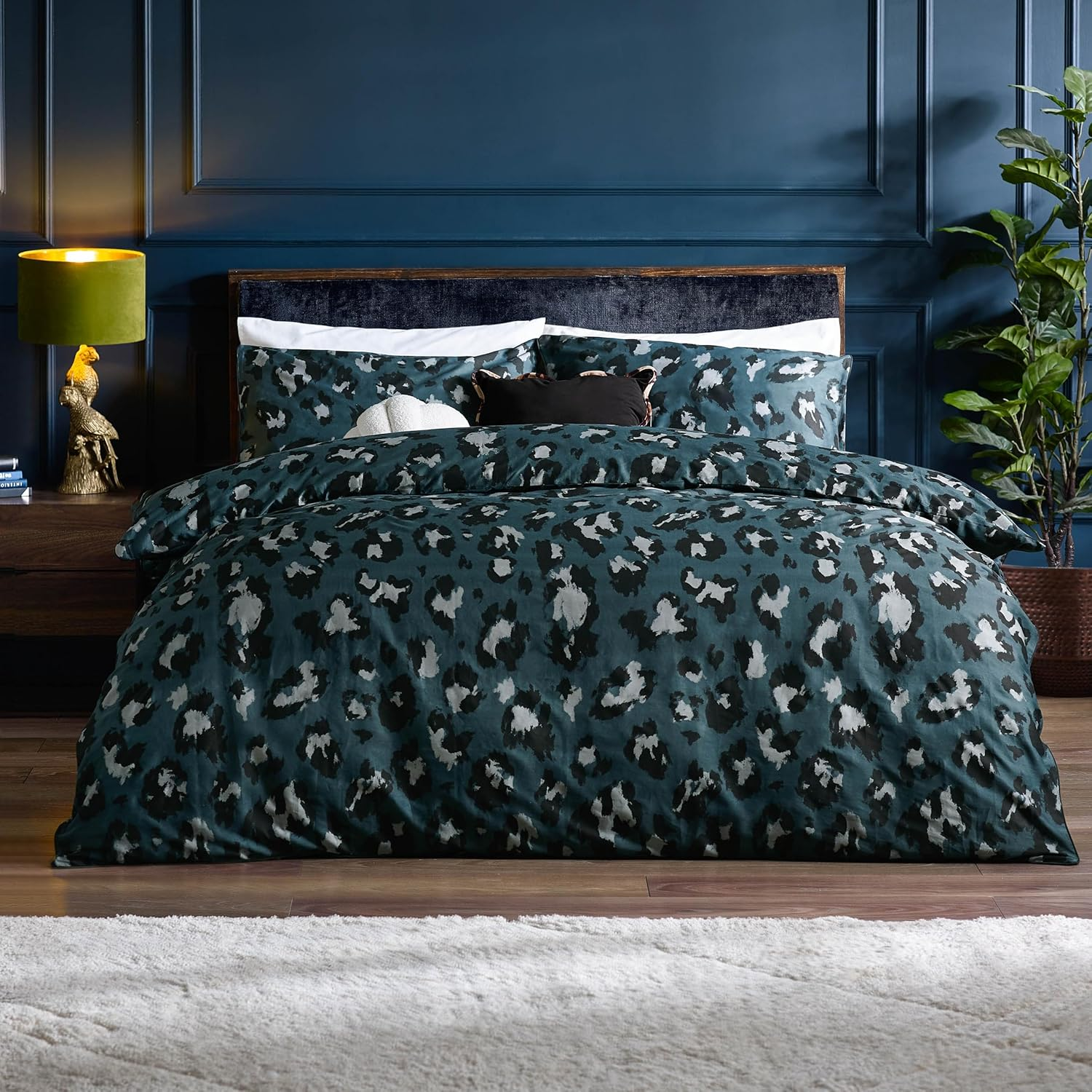 Furn. True Leopard Printed Duvet Set - Super King - Multicolour