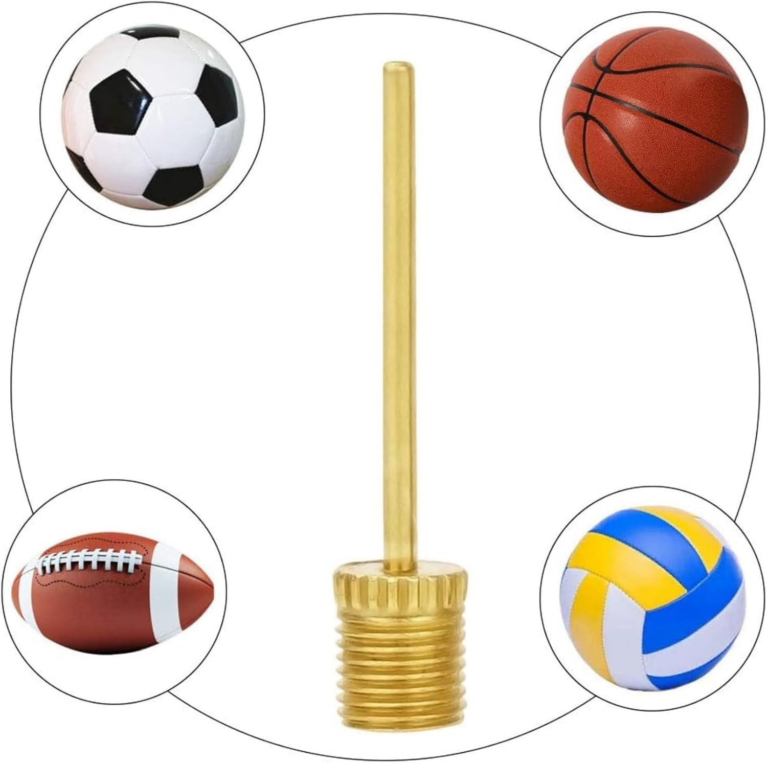 GAIVEK 16 Pcs Brass Bike Pump Adapter, Bicycle Valve Adapter Set, Schrader Valve, Presta Valve, Bicycle Inflator Kit, DV AV SV Bike Valve Adaptor Converter for Tire Inflator Air Pump Compressor image number 4