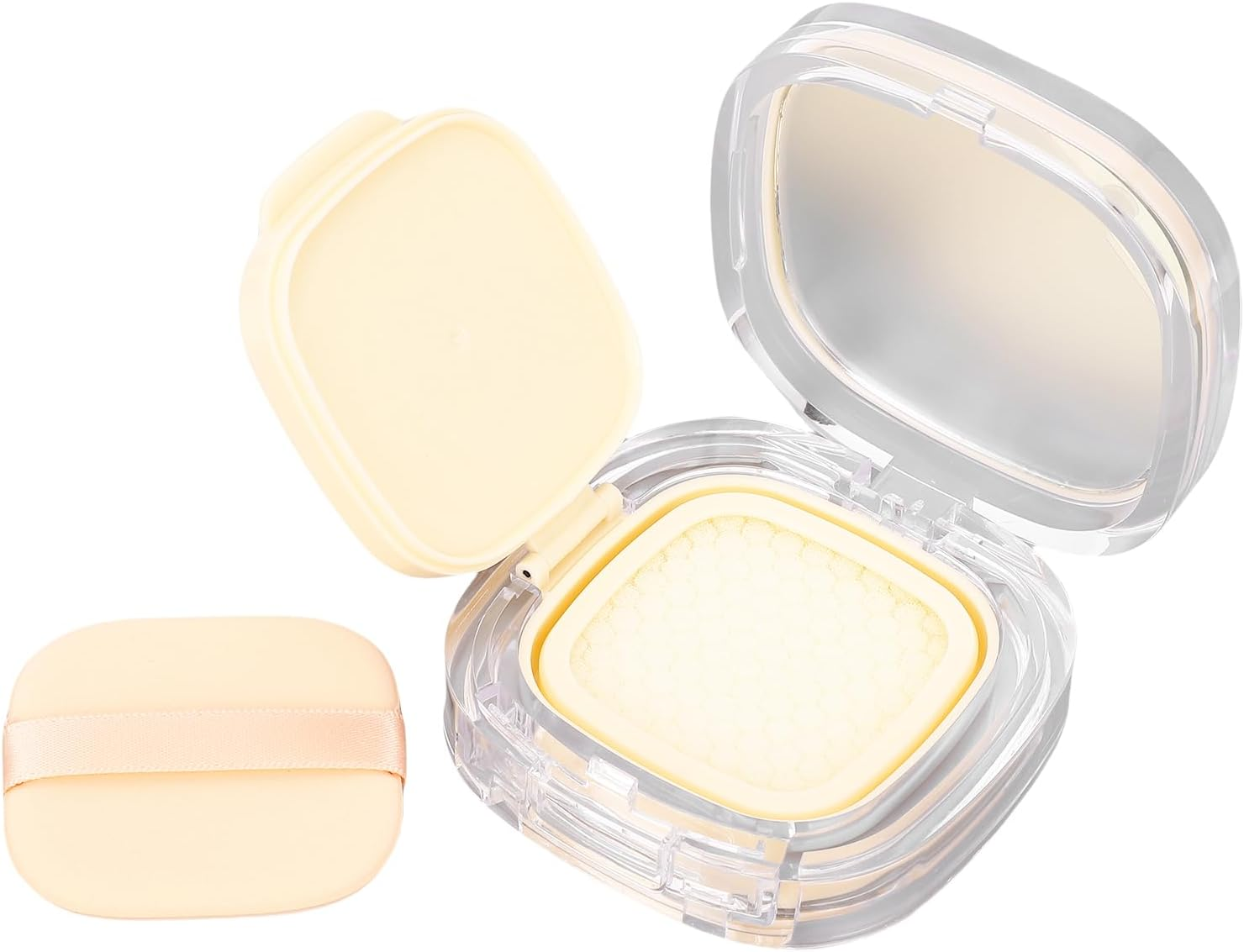 YUYTE Empty Air Cushion Puffbox Refillable Air Cushion Case for Makeup with Mirror Puff and Leak-Proof Design Portable BB Cream Compact Case image number 4