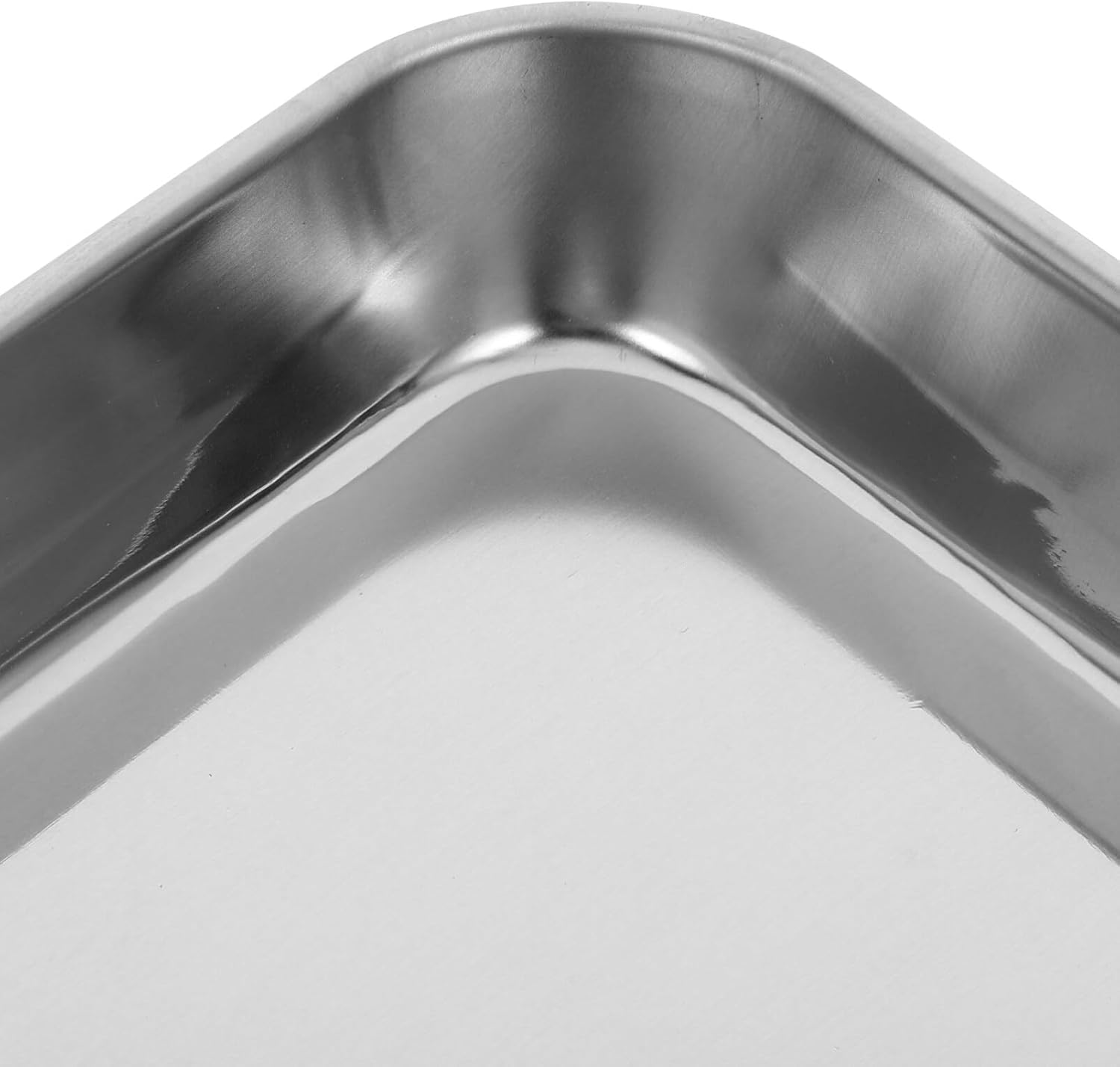 Iplusmile Stainless Steel Tray for Medical Instruments, Flat Tray Medical Storage Tray Tattoo Tool Storage Plate Platter for Medical Instruments image number 2