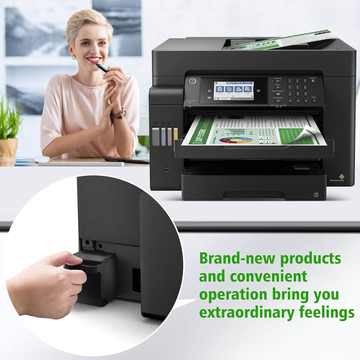 Spaceink C9345 Ink Maintenance Box Tank for ET-8550 ET-16600 ET-5850 ET-5800 ET-16650 ET-8500 WF-7840 WF-7820 ET-5880 WF-7310 ST-C8000 ST-C8090 Printer (PXMB9/C12C934591 Waste