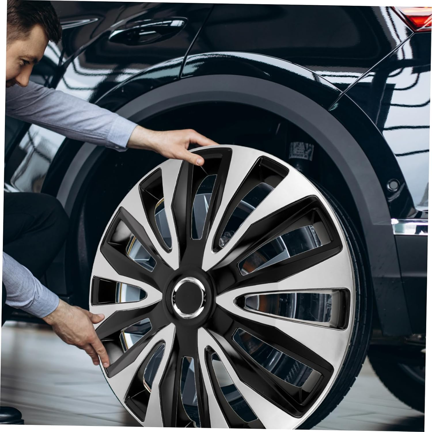 Zerodeko Abs Car Wheel Rim Cover Decorative Hubcap for Enhanced Vehicle Style Fits Models