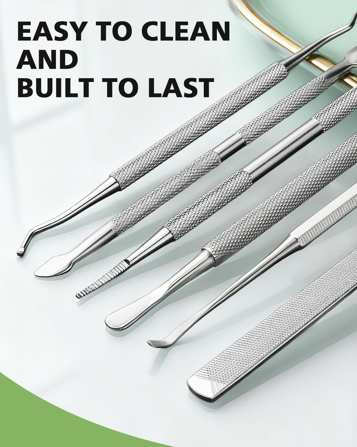 BALUCA 7-Piece Ingrown Toenail Removal Kit &ndash; Professional Stainless Steel Toenail Cleaner Tool & Ingrown Toenail File for Pain-Free At-Home Pedicure & Nail Correction