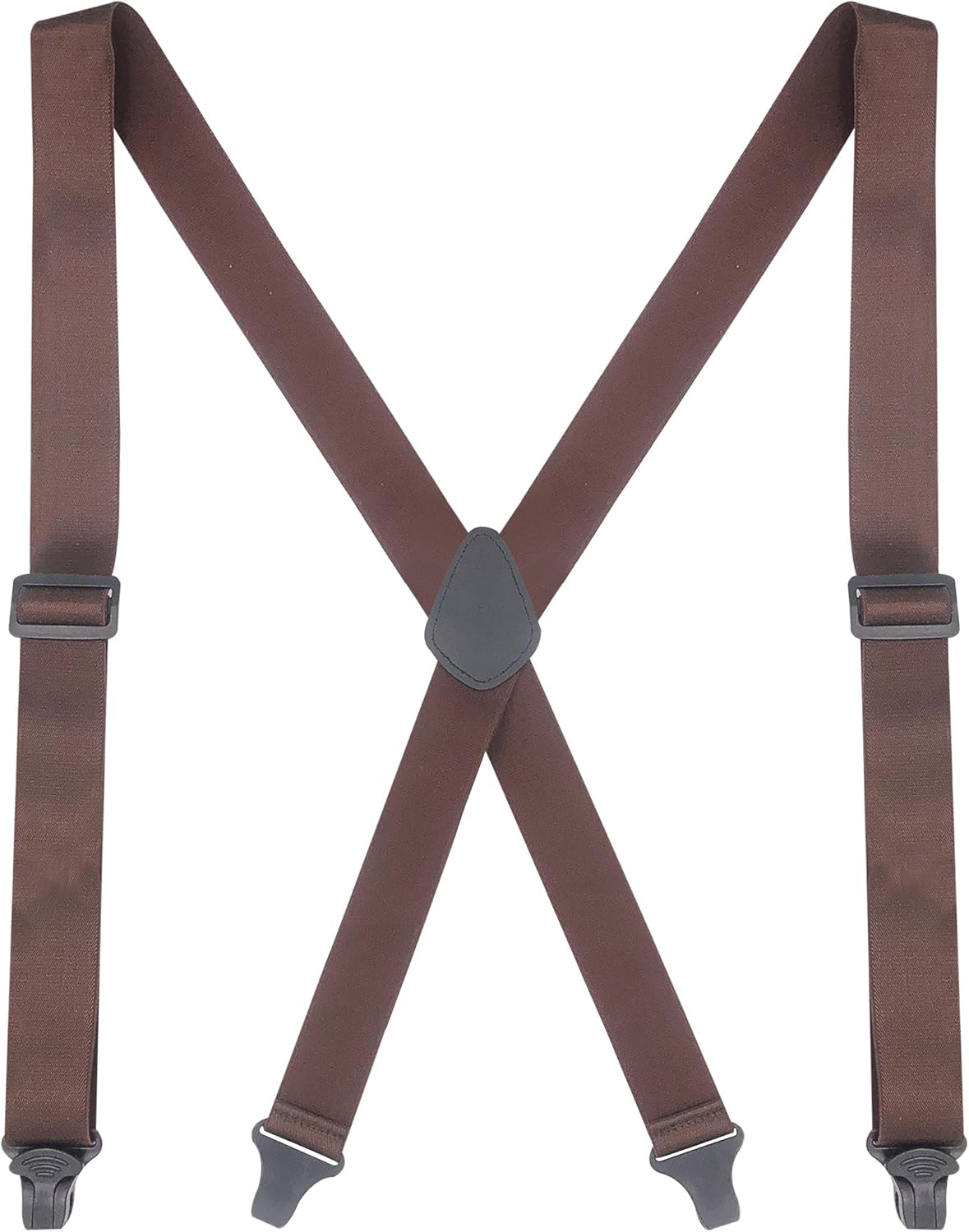 Ausukler Suspenders for Men Heavy Duty with Plastic Clips, Invisible or Hidden under Shirt Clothing