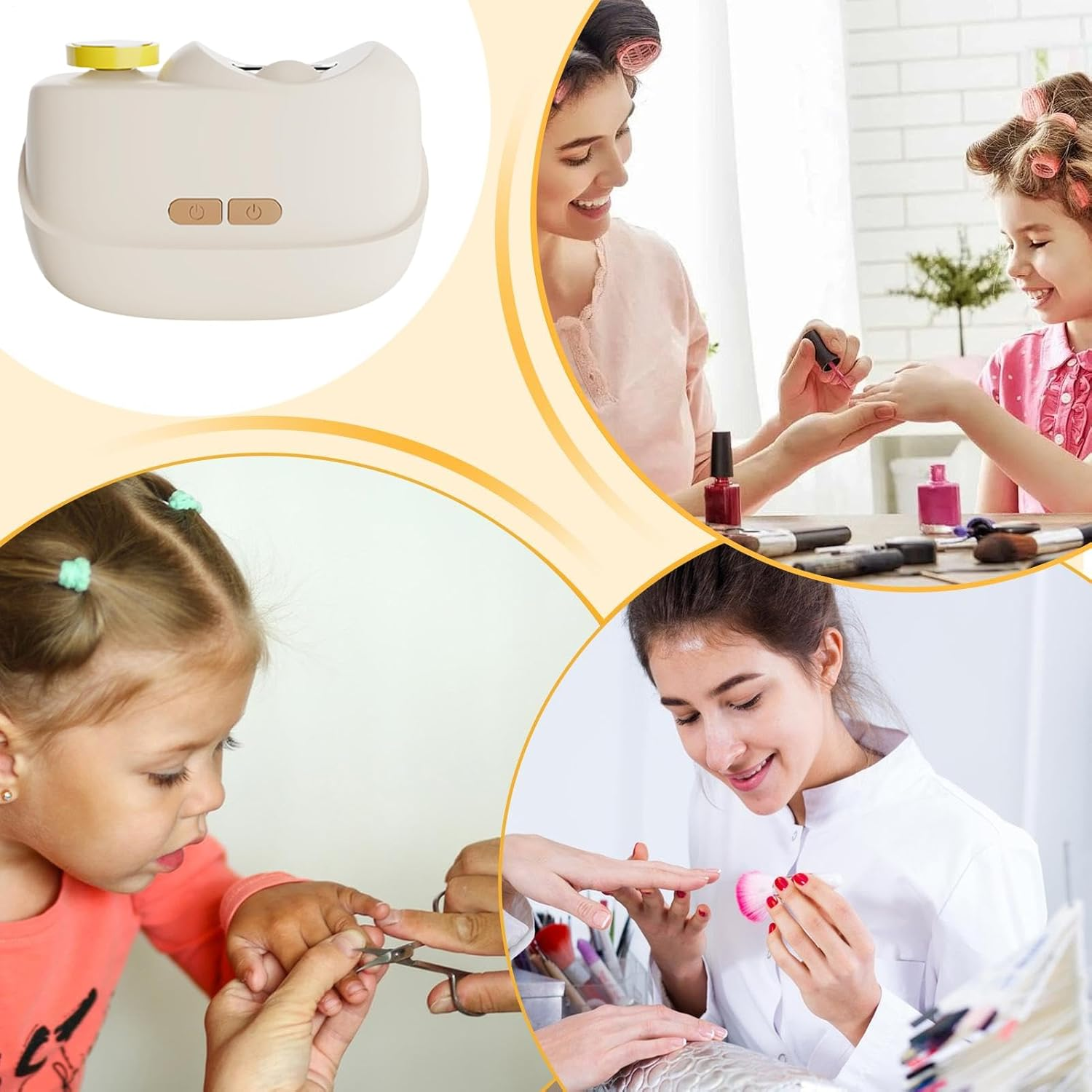 Nkmifeg Electric Toenail Clippers - 2 Speeds Portable Safety Polisher | with LED Light Electric Toenail Clippers for Seniors Fingernail Scraps Storage Design - for Women, Men, Senior, Children, Kids, - Black image number 2