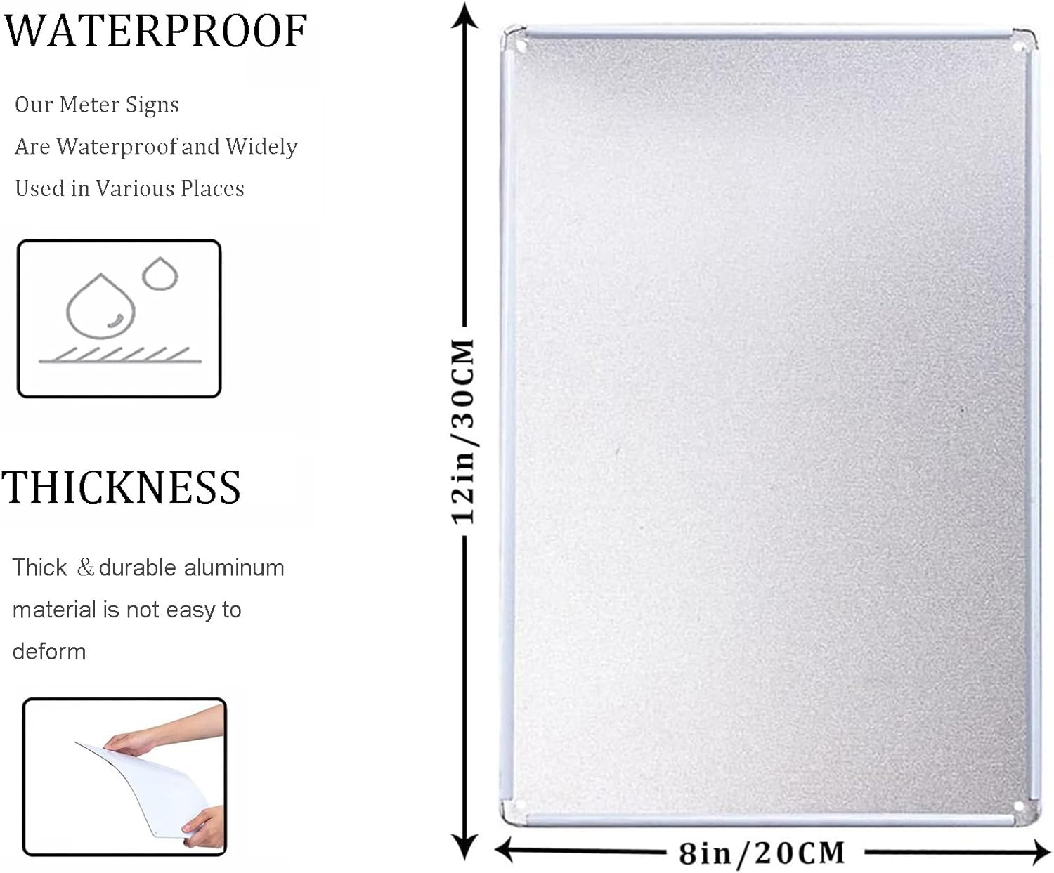 Snowsun Metal Sign Warning Cane Corso on Duty Warning Sign Warning Sign Retro Aluminum Tin Signs for Home Garden Street Outdoor 8X12 Inches image number 4