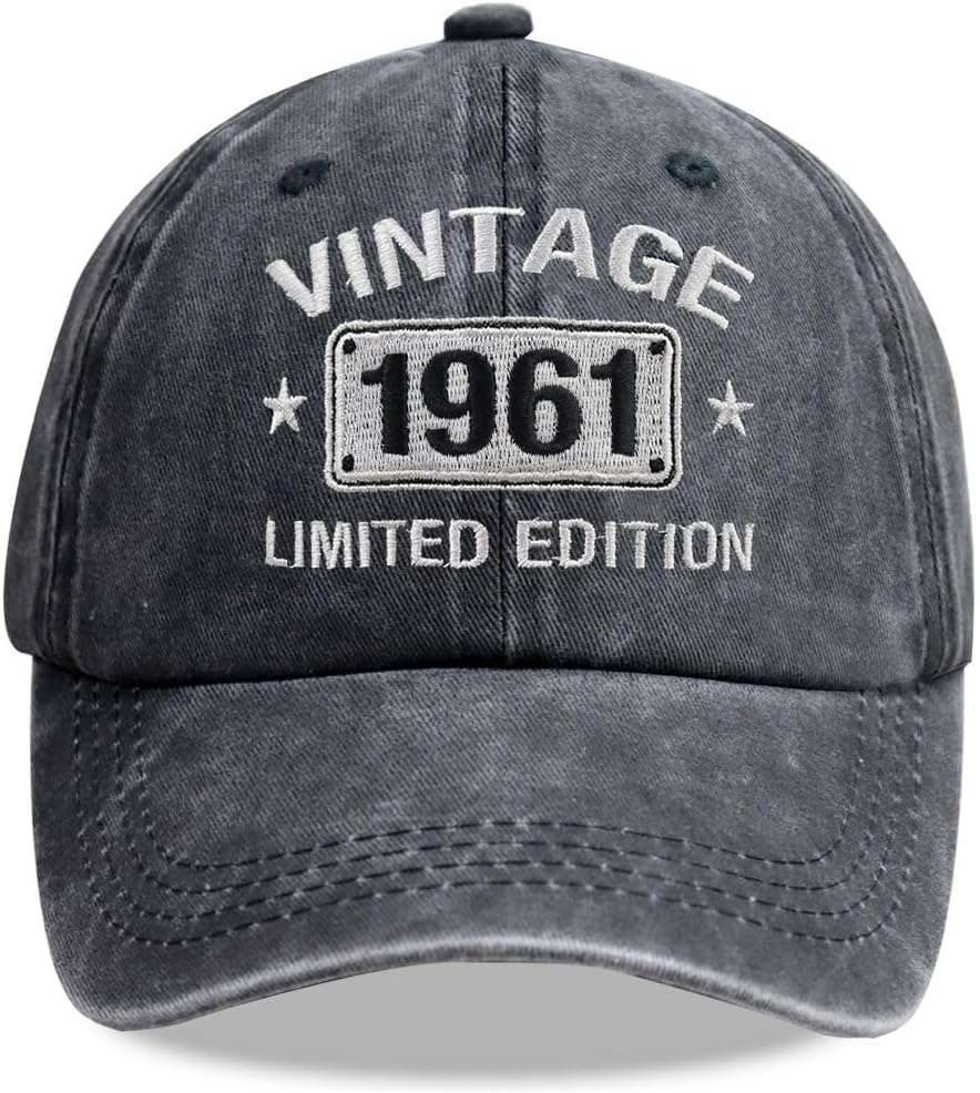 Vintage 1925-2005 Limited Edition Hats for Men Women, Personalized 20Th-100Th Birthday Gifts for Dad Mom Retirement image number 6