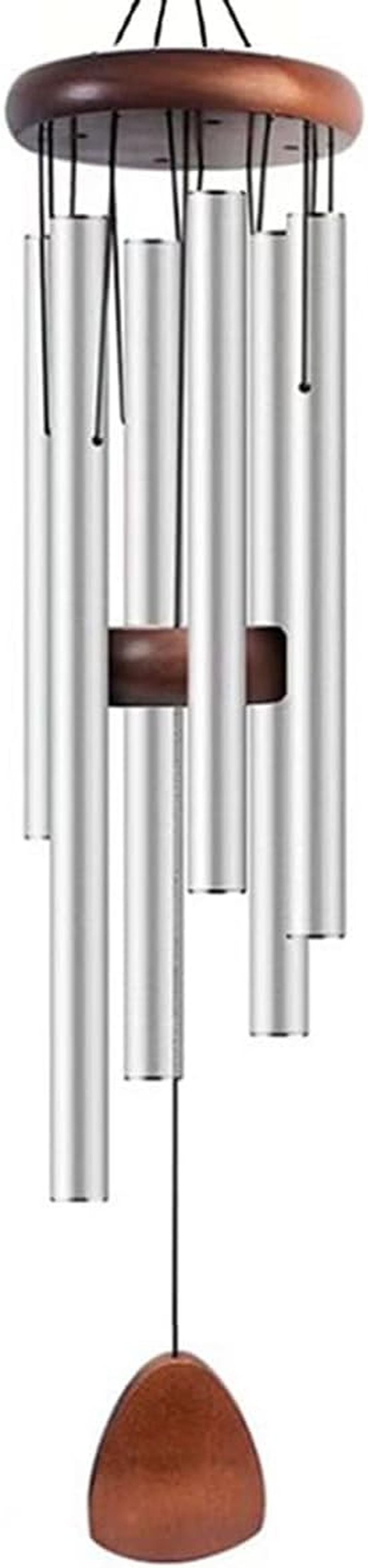 Wind Chimes for Outside, 26 Inches Wind Chimes, Memorial Wind Chimes for Outdoof, Black, Sliver, Blue, Bronze Color (Black)