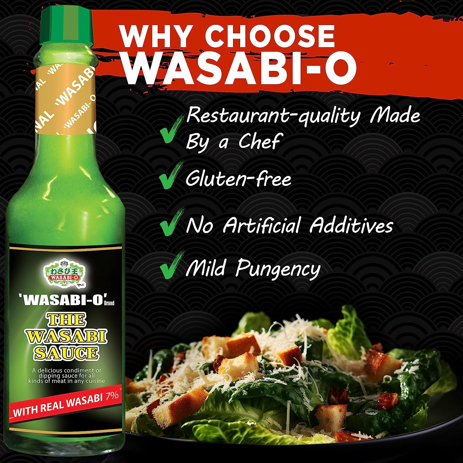 Wasabi-O Combo Set of 2 Wasabi Original Sauce 62G & Wasabi Red Chili Sauce 55G - the Perfect Match, Ideal Not Only for Sushi, Sashimi but for All Seafood, Grilled Meats, and Vegetarian Dishes image number 4