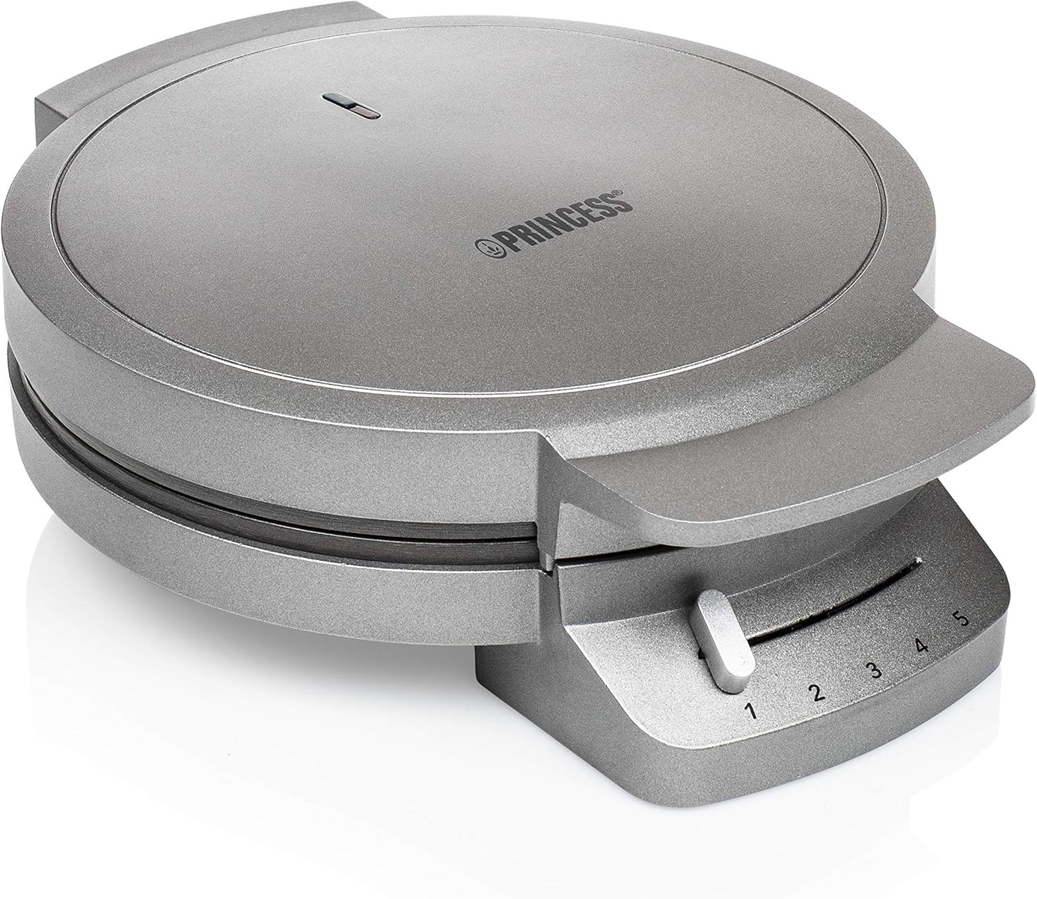 Princess 132380 Waffle Iron with Heart Waffle Shape, 1200 Watt, 0.85 M Cable Length, 5 Heat Settings, with Indicator Light image number 3