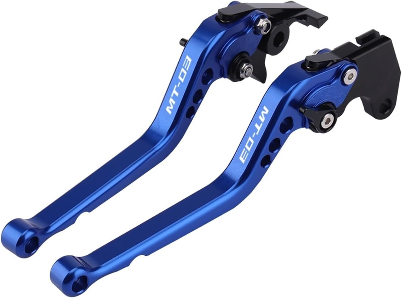 For Yamaha MT-03 MT 03 2015 2023 Motorcycle Accessories Adjustable Clutch Brake Levers Short Long Lever Handles Bar (Color : Long Titanium)