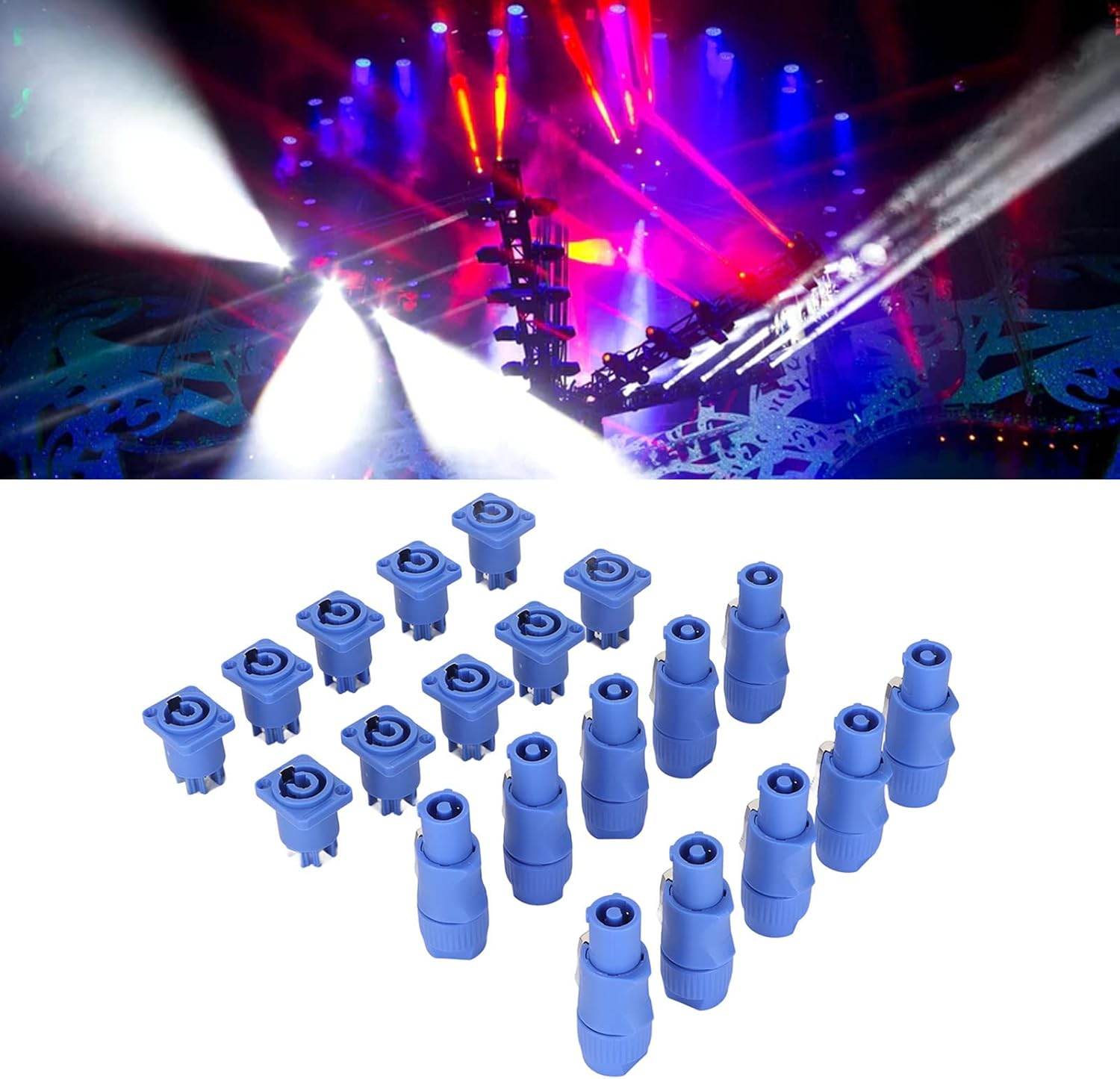 20A Professional Stage Light Power Cable Plug, 3 Pin Aviation Connector, Safety Assurance, Material, for Beam Lights image number 3