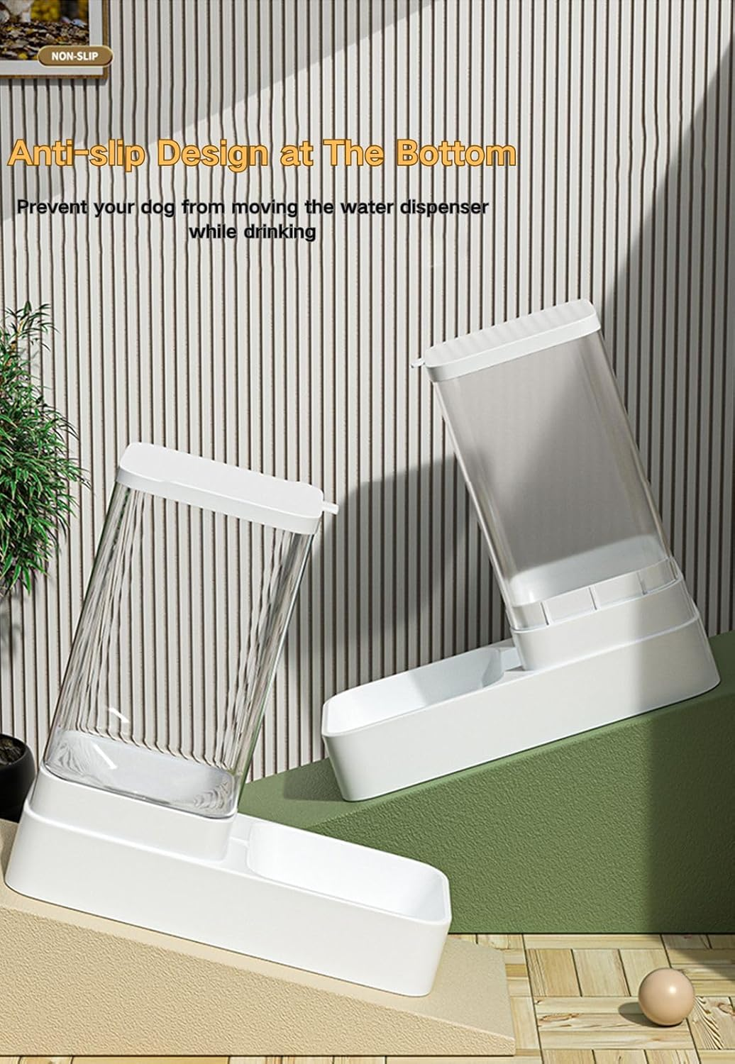 Gravity Pet Feeder and Water Dispenser Set - Automatic Dog Feeder & Cat Water Dispenser for Small to Medium Pets - 3.8L Large Capacity image number 3