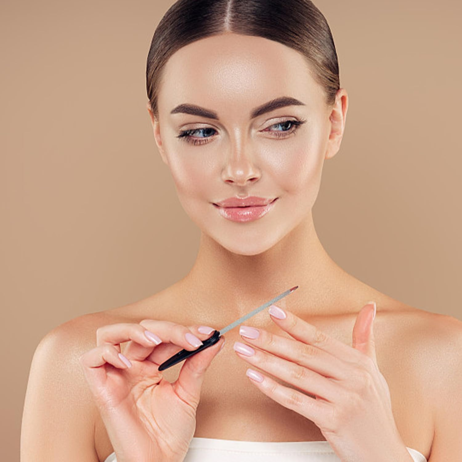 9 Pieces Stainless Steel Nail File, Manicure Tool, Nail Polishing Tool, Folding Nail File, DIY Nail Art Accessories image number 5