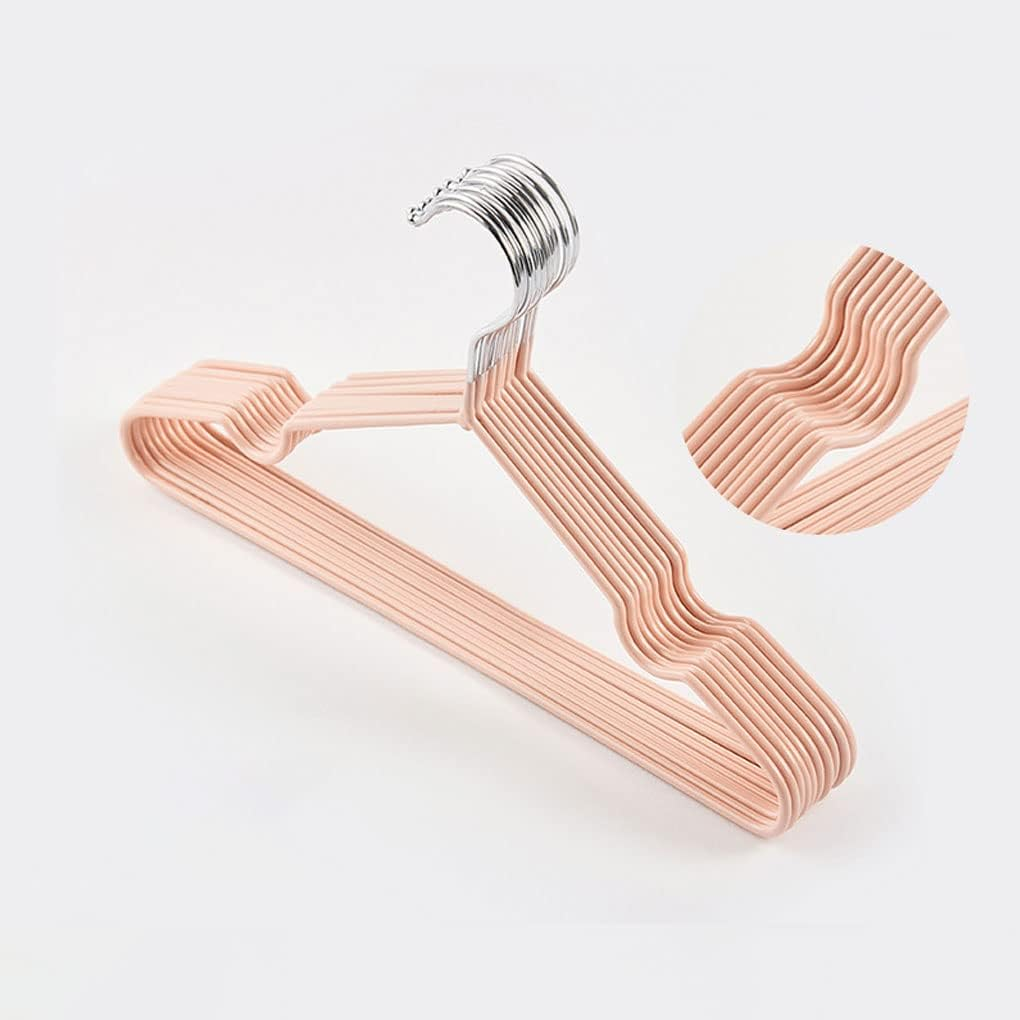 Vivva Non Slip Kids Hangers Not Plastic, [10 Pack] Baby Hangers Stainless Steel Children Cloth Durable for Closet,Perfect Infant Toddler Hanger(Green)