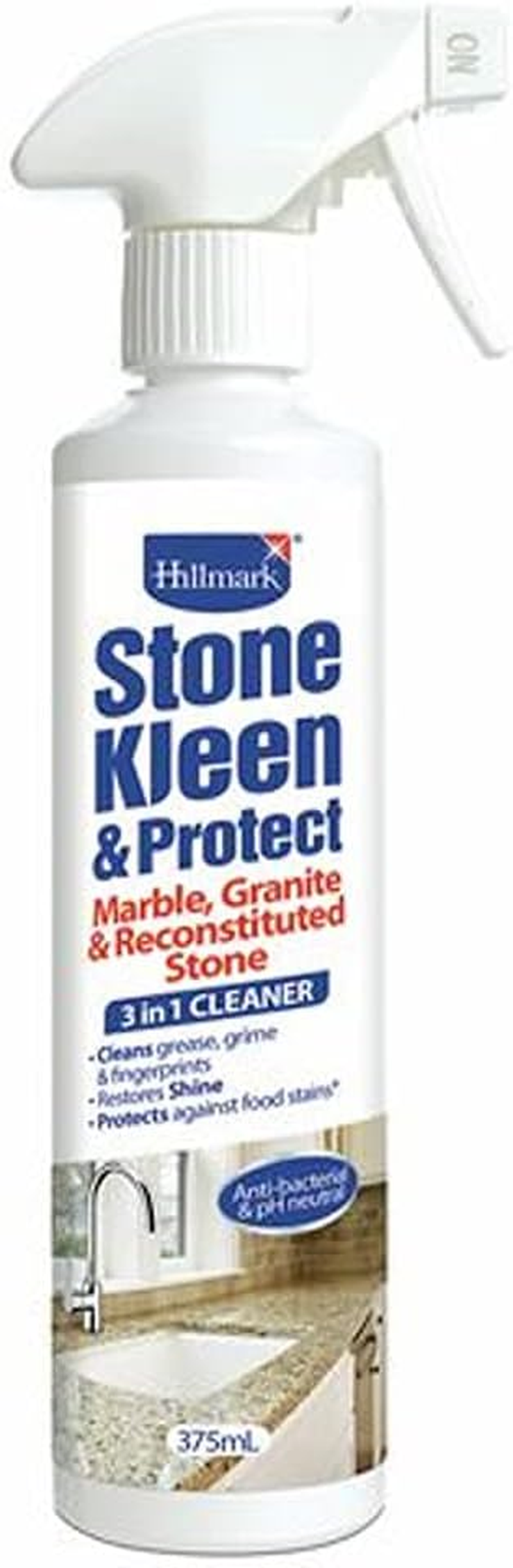 Hillmark Stone Kleen and Protect Marble Granite Cleaner 375 Ml