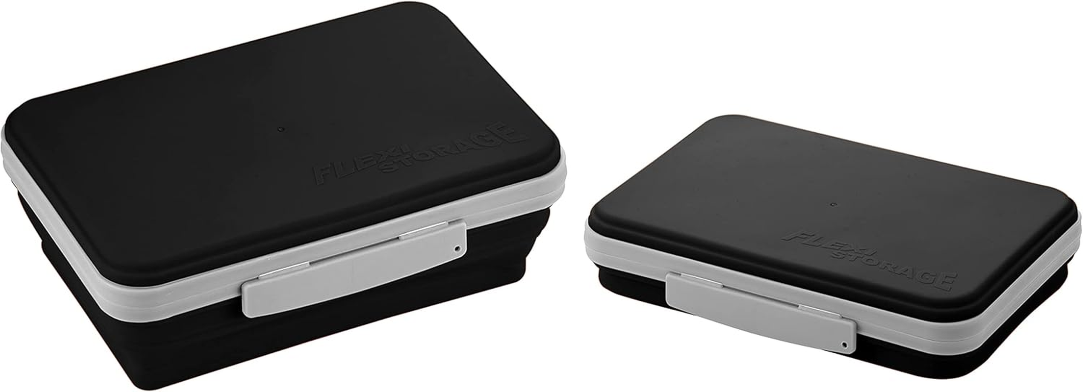 It'S Academic Flexi Storage Box with Lid, Collapsible Pencil Case Design for Craft and School Supplies, Black image number 3