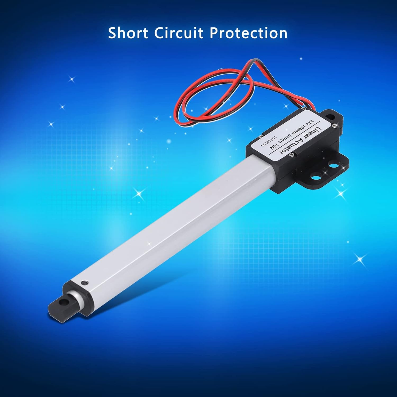 12V Linear Actuator, 100Mm Stroke, T Screw Rod Powder Metallurgy Technology, for Electric Tables, Recliners, Beds, Industrial (Stroke 100Mm-8Mm/S-70N) image number 2
