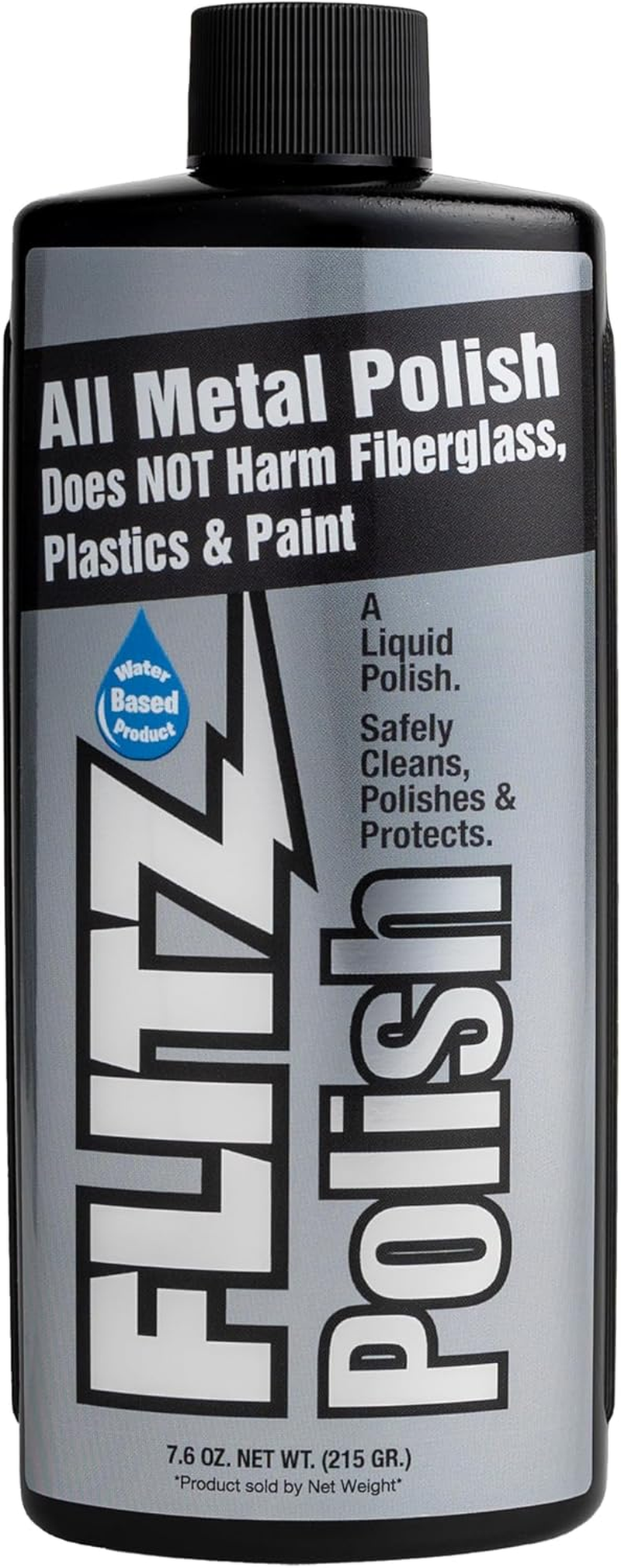 Flitz Multi-Purpose Polish and Cleaner Liquid for Metal, Plastic, Fiberglass, Aluminum, Jewelry, Sterling Silver: Great for Headlight Restoration + Rust Remover, Made in the USA image number 6