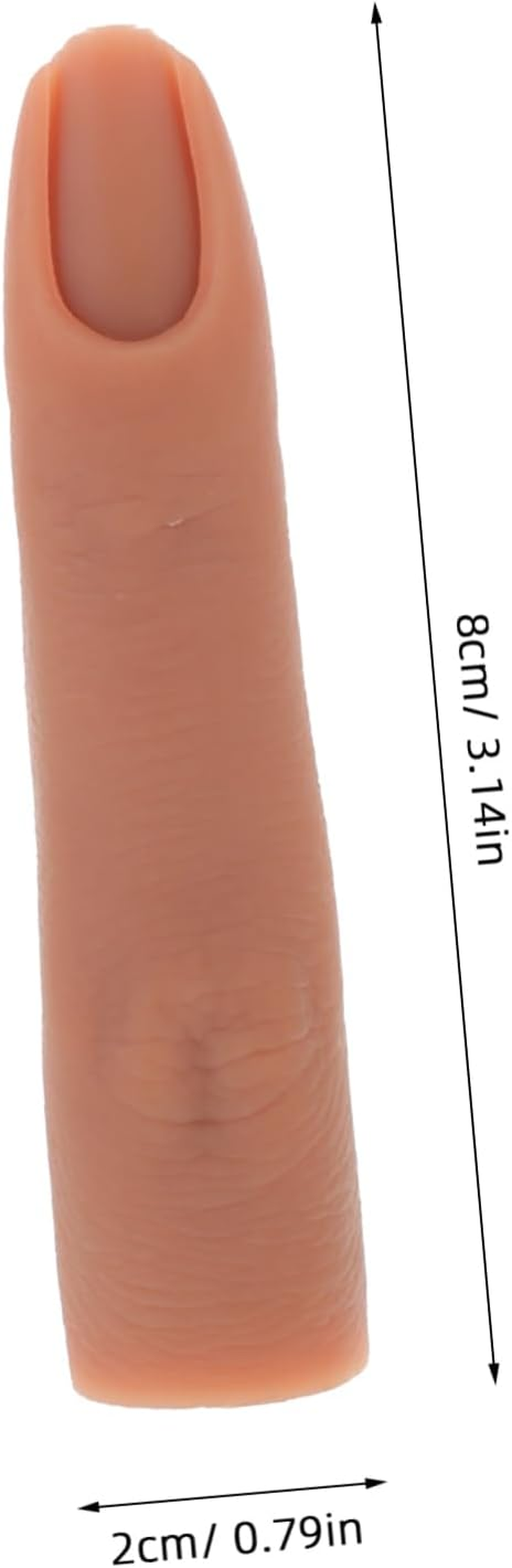 PACKOVE Silicone Practice Hand Model Manicure Nail Finger Practice Hands UV Hand Joint Model Silica Gel image number 1