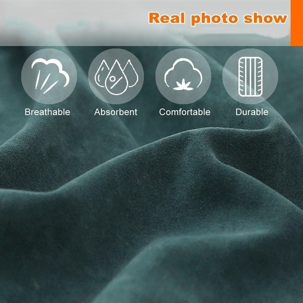 Bean Bag Chair Bean Bag Cover Chenille Single Lazy Sofa Cover Bean Bag Pouf Chair for Bedroom Living Room Garden, No Filler Kids Adults (Color : Mustard Green, Size : Empty Cover) - Cyan image number 6