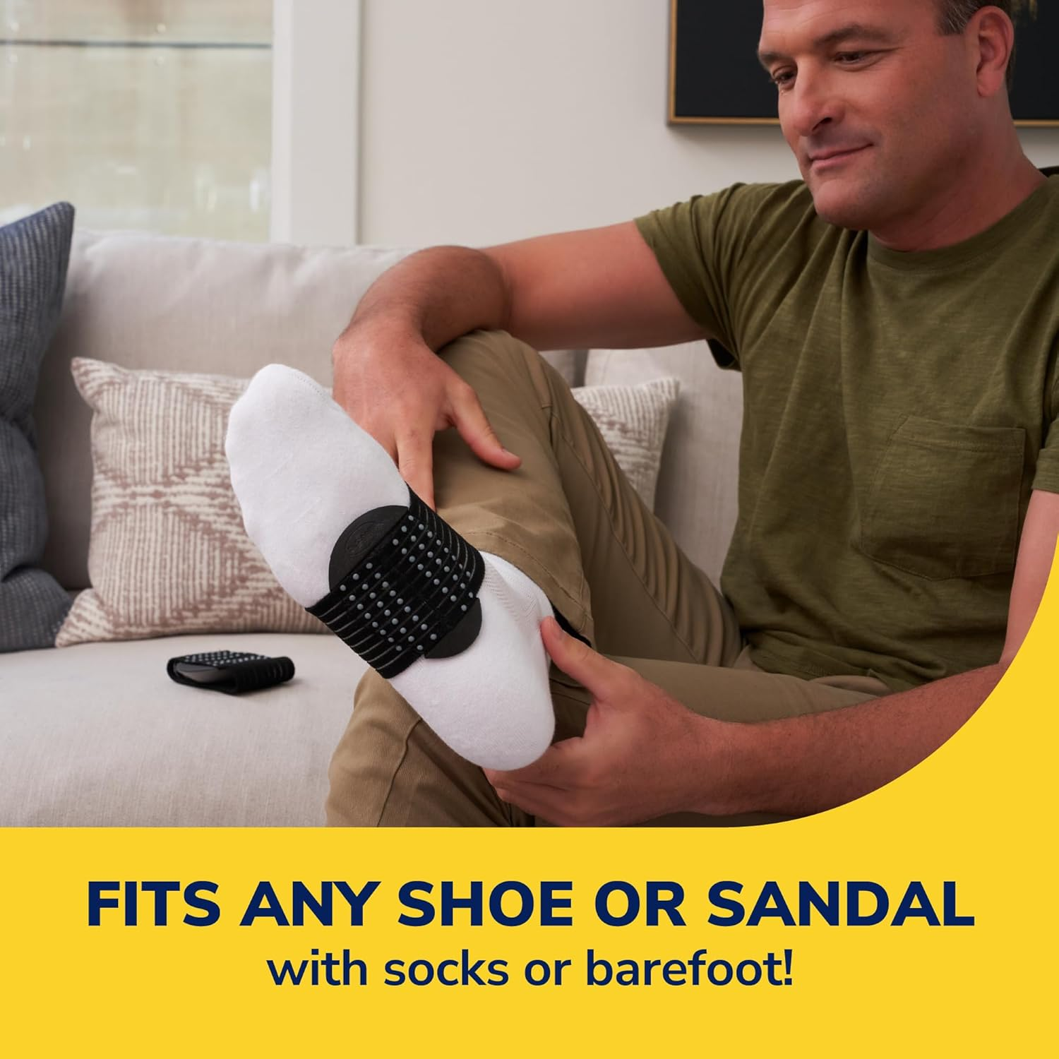 Dr. Scholl'S&reg; Plantar Fasciitis & Achy Feet Relief Arch Support Sleeve, Cushioned Arch Support, Compression Band, Foam Pad Insert, Non Slip Sole, All-Day Wear Morning to Night, Unisex 1 Pair image number 4