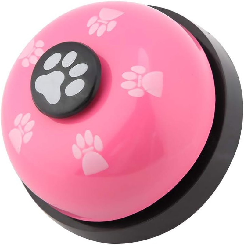 Iron Pet Bell, Training Bells, Cute for Dog Cat Interactive Toy (Pink) image number 2