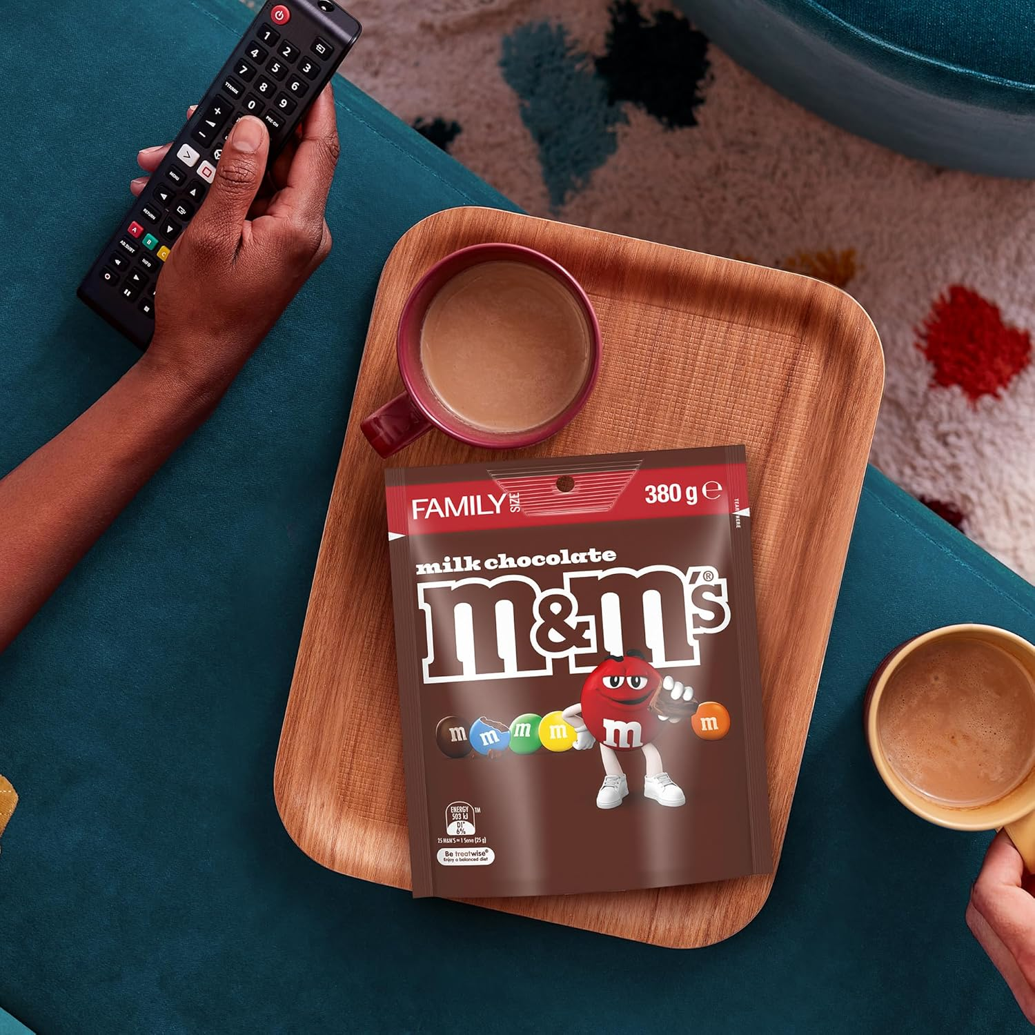 M&M'S Milk Chocolate Snack & Share Bag 380G (Pack of 2) image number 2